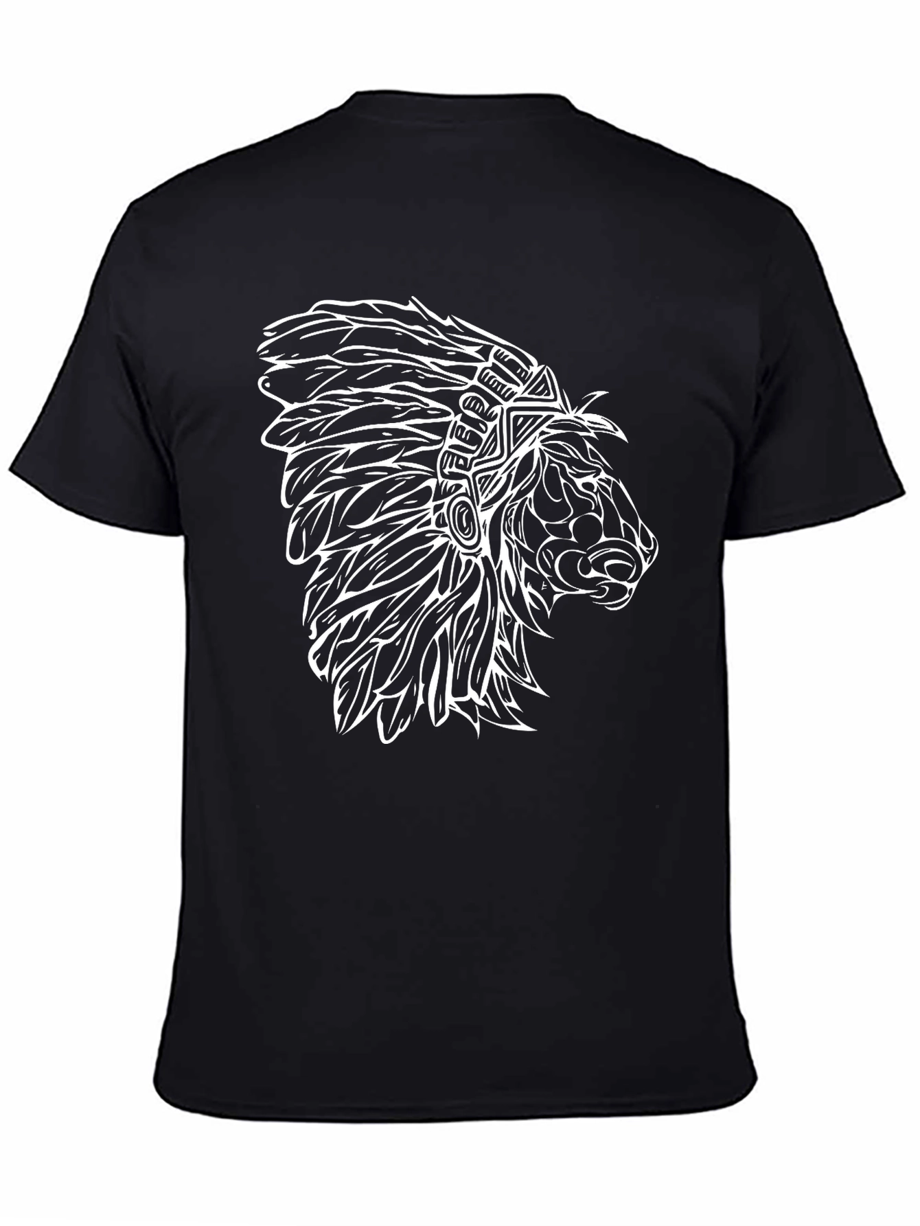 Lion Headdress Graphic Print Tee