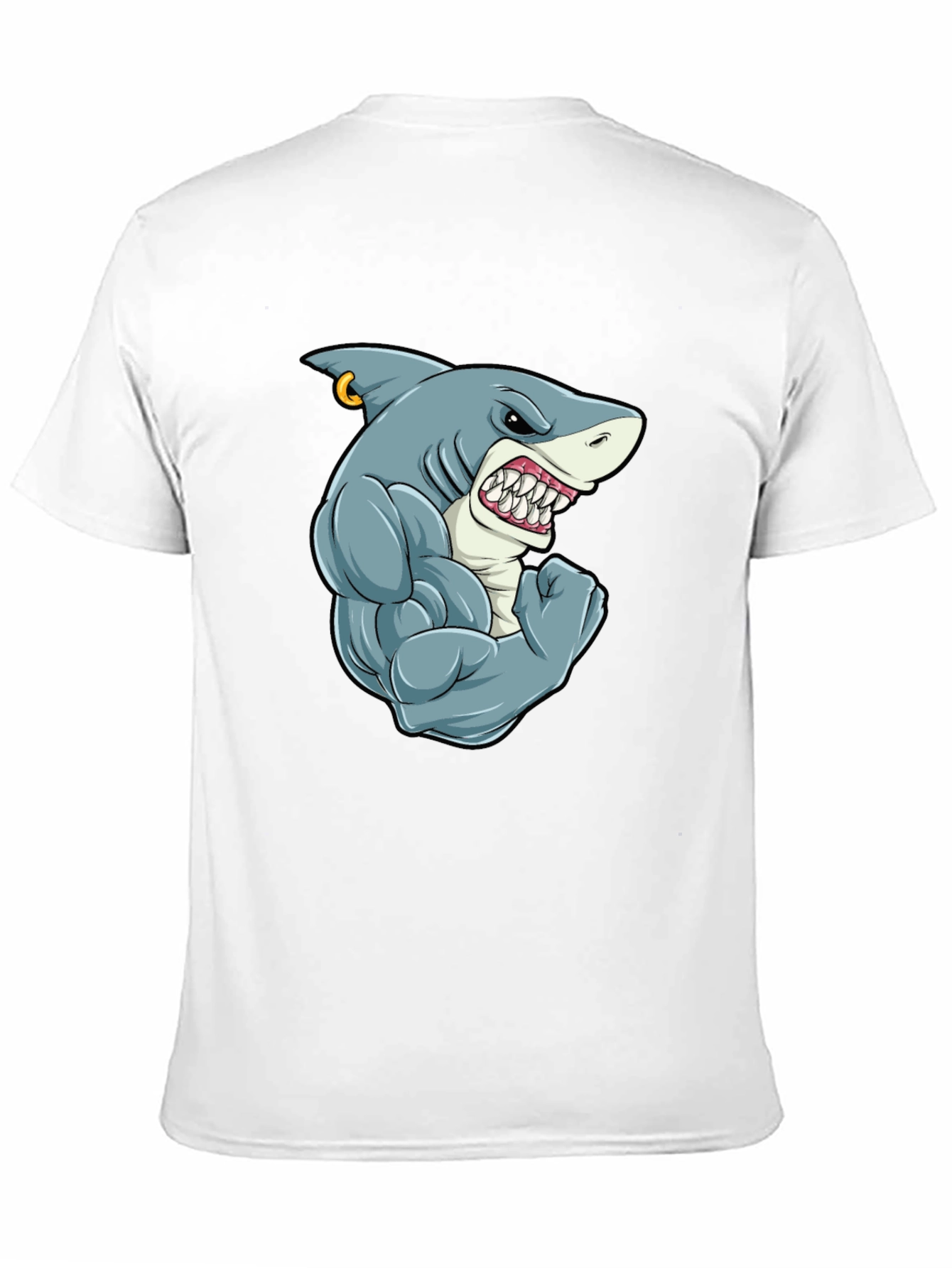 Shark Muscle T-Shirt - Black Tee
