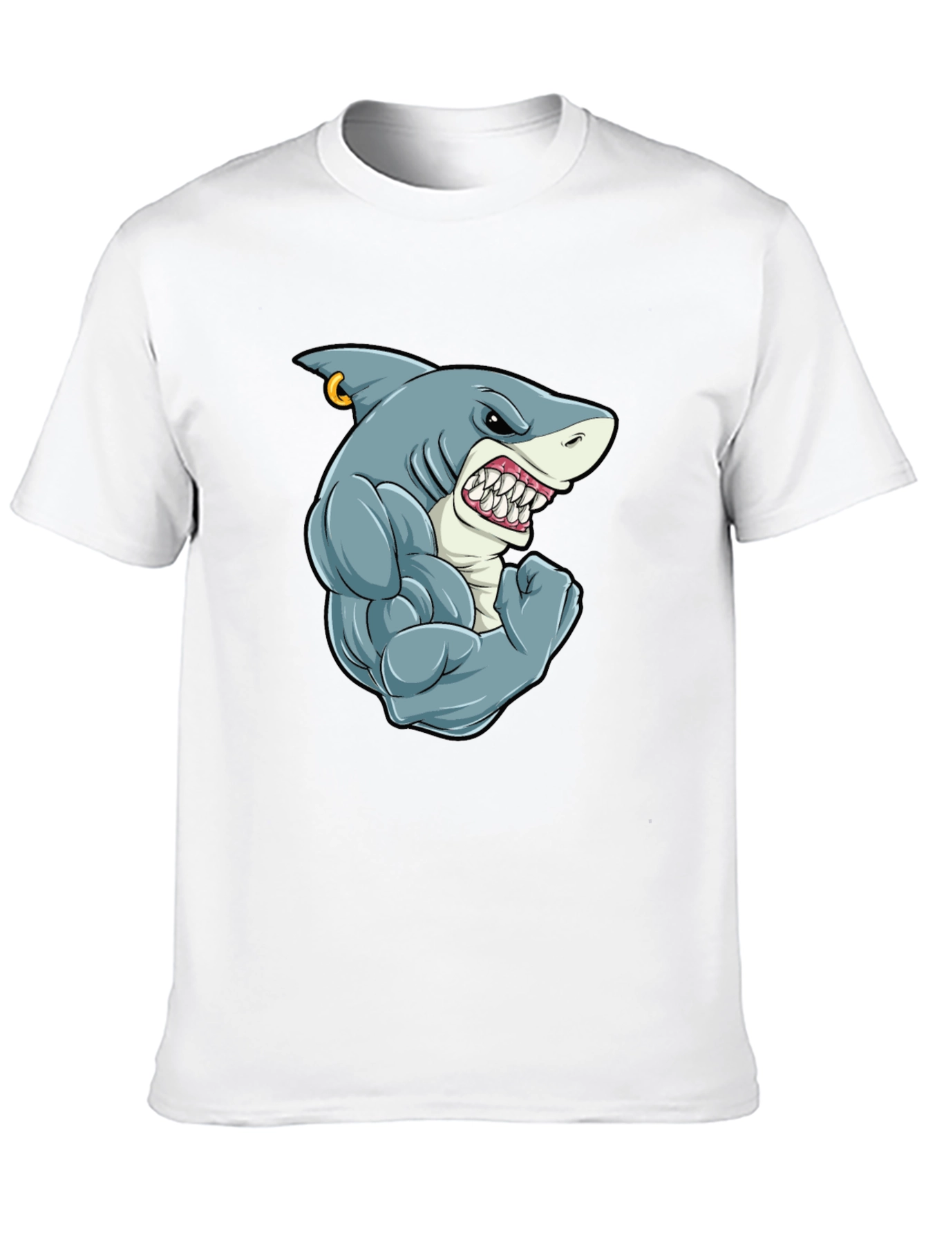 Shark Muscle T-Shirt - Black Tee