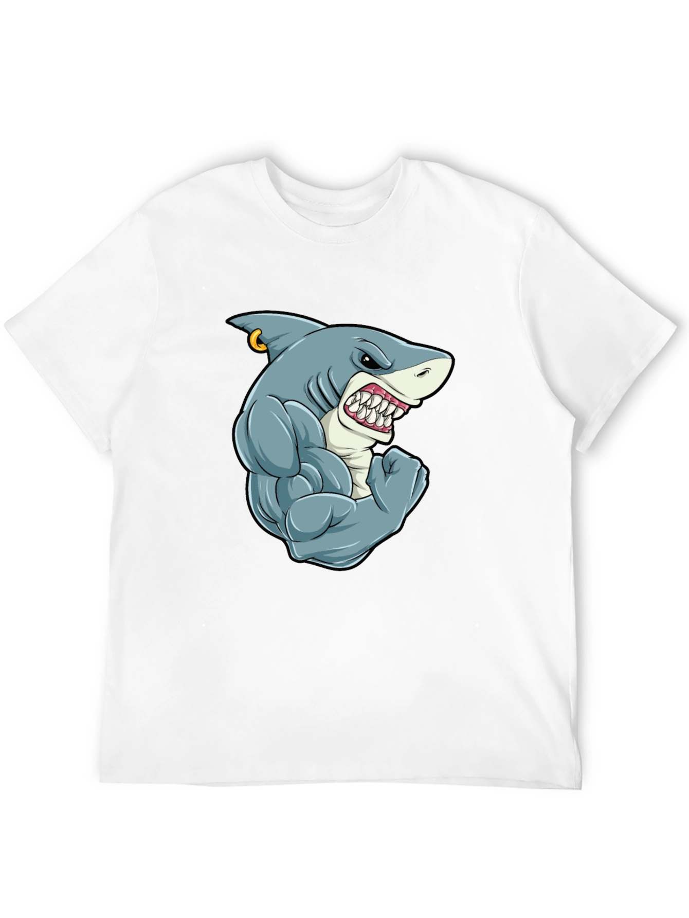 Shark Muscle T-Shirt - Black Tee