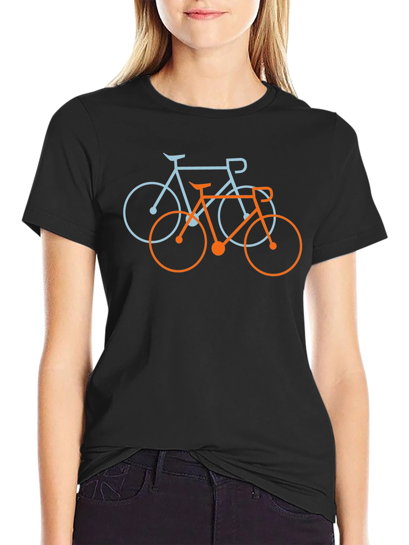 Stylish Bicycle Graphic Tee