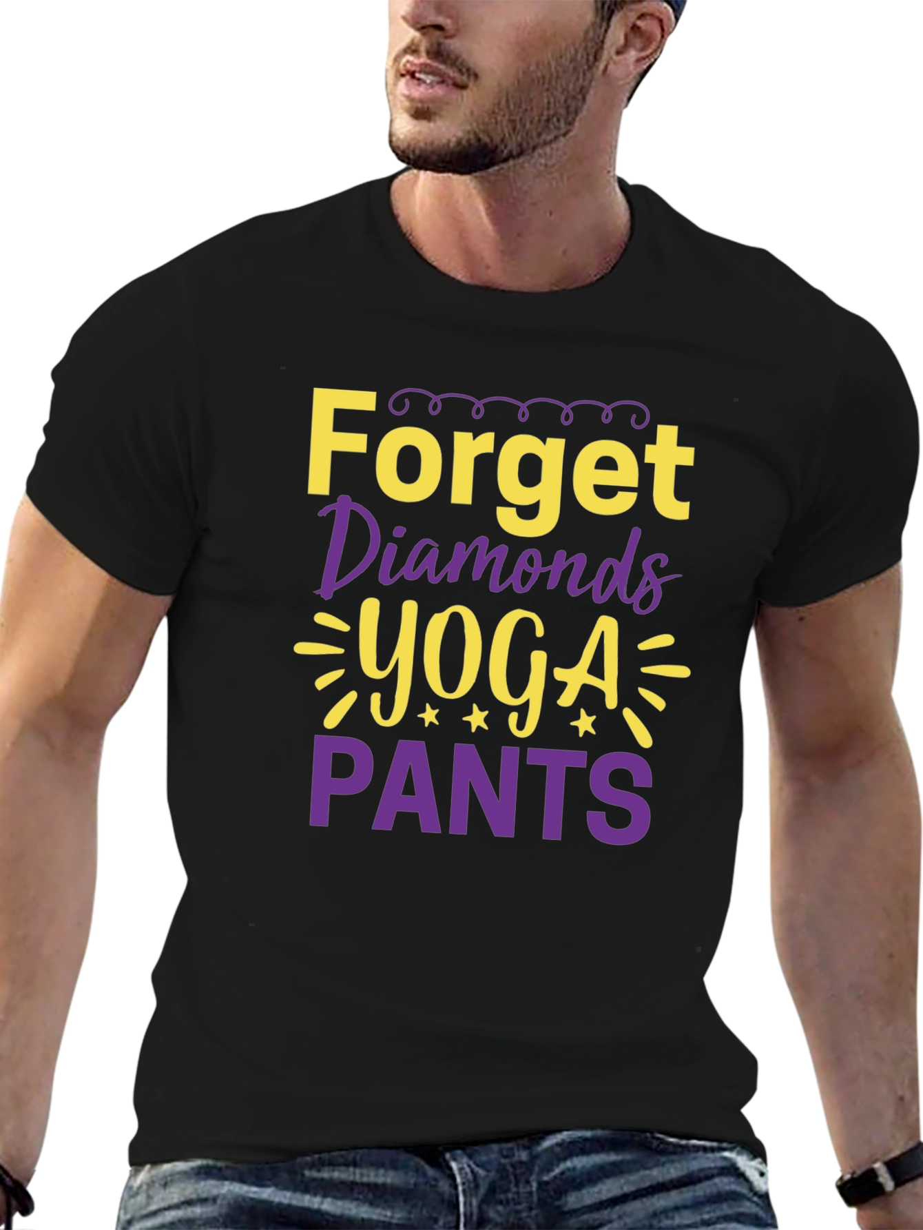 Forget Diamonds Yoga Pants T-Shirt