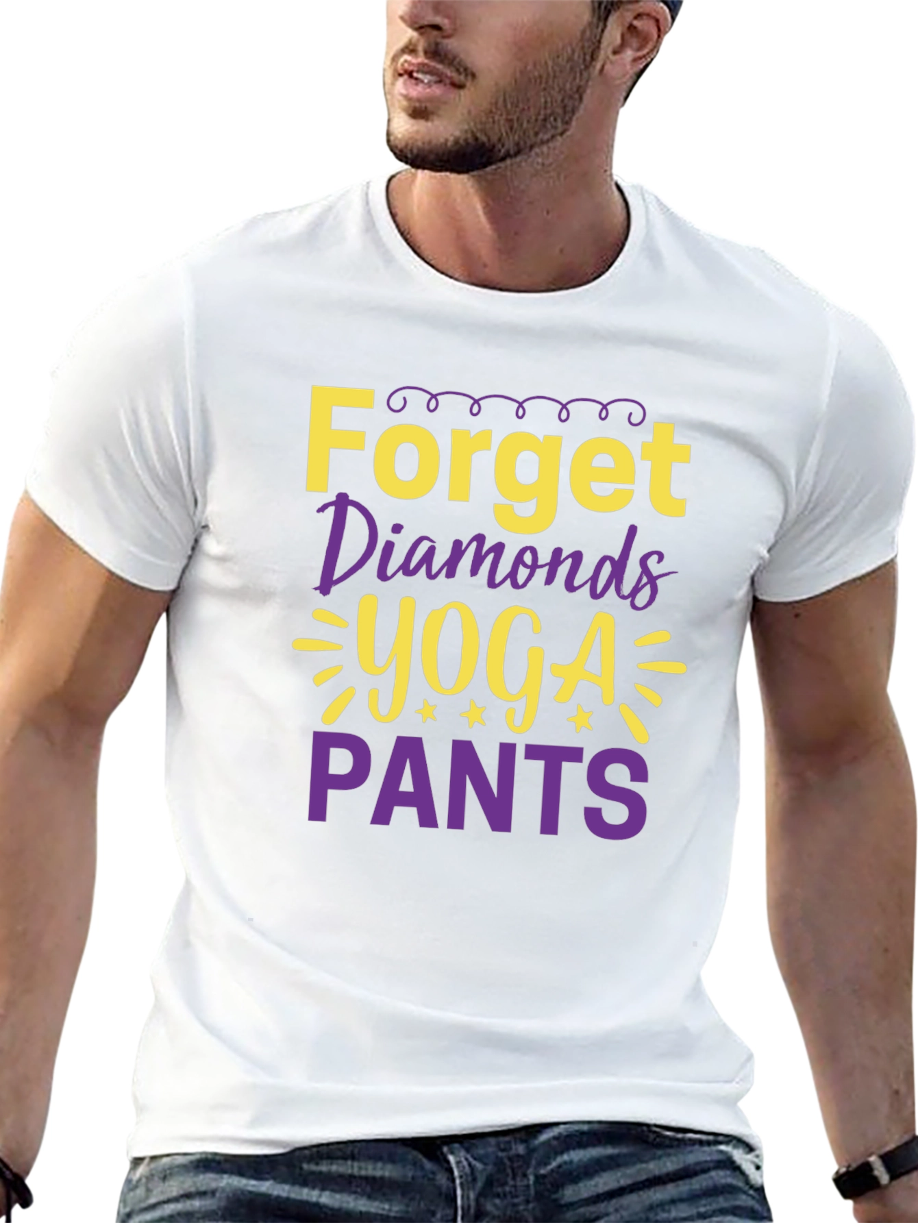 Forget Diamonds Yoga Pants T-Shirt