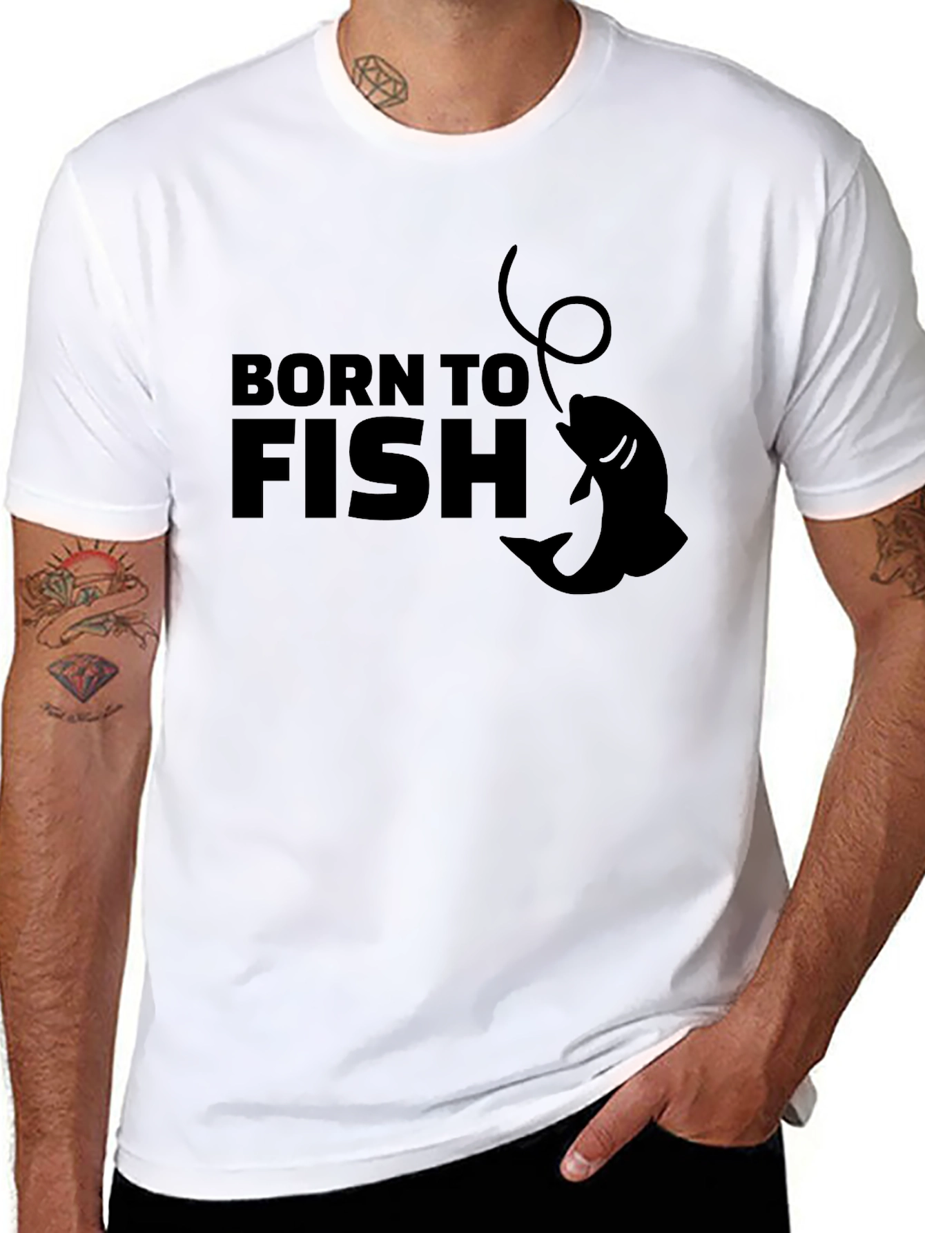 Born to Fish T-Shirt - Fishing Enthusiast Tee