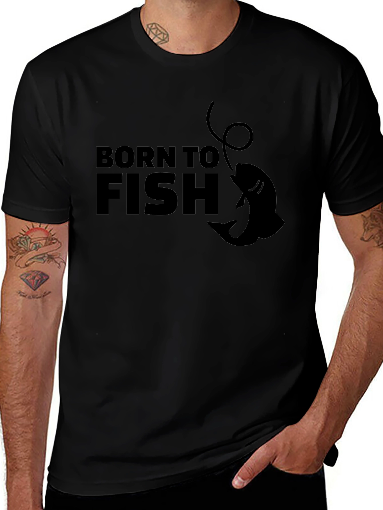 Born to Fish T-Shirt - Fishing Enthusiast Tee