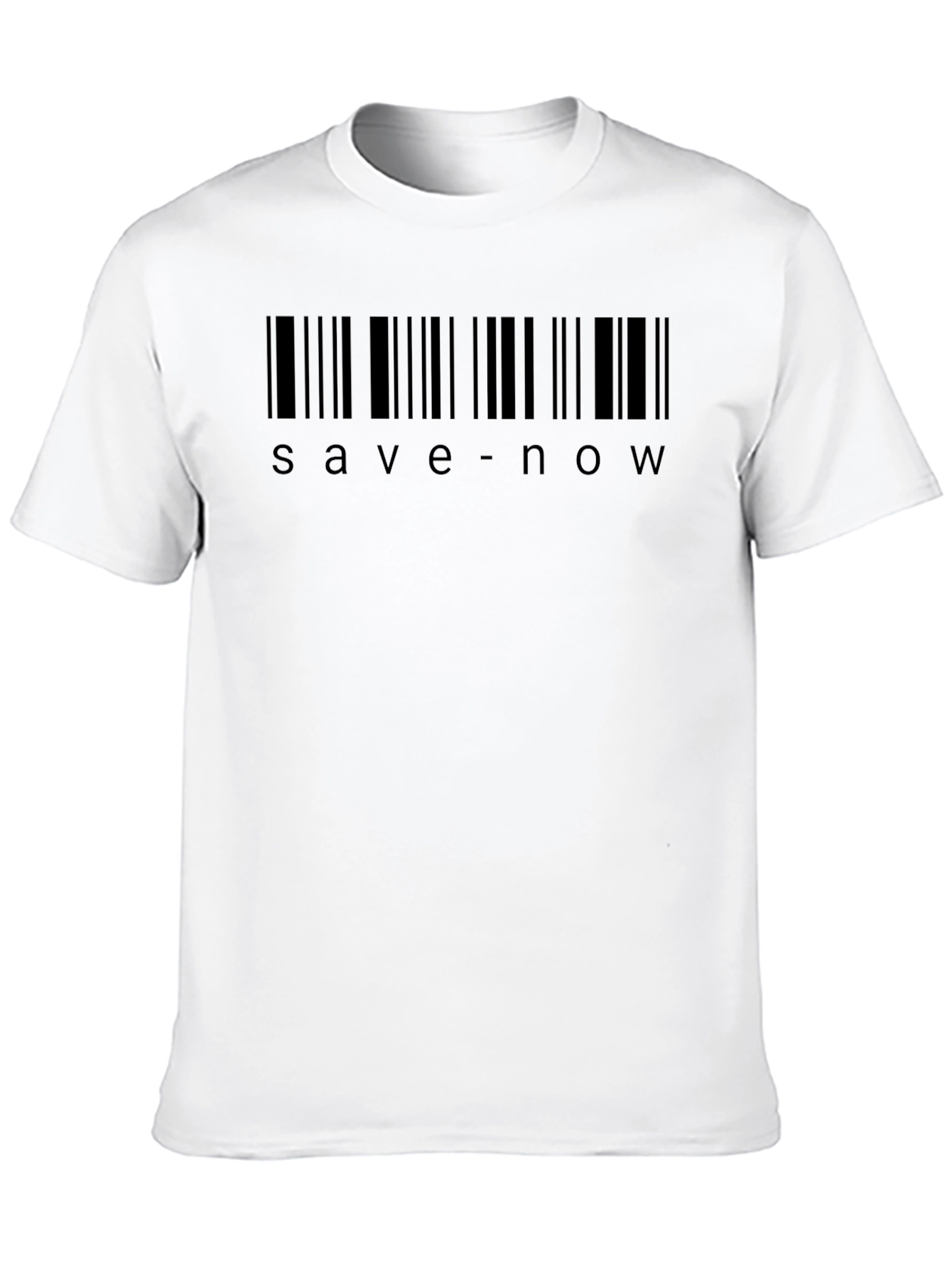 Save Now Barcode T-Shirt - Black