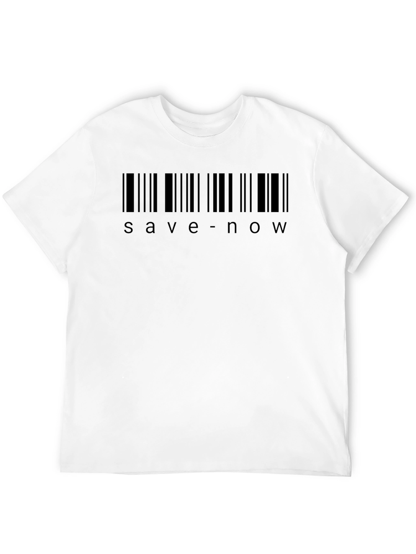 Save Now Barcode T-Shirt - Black