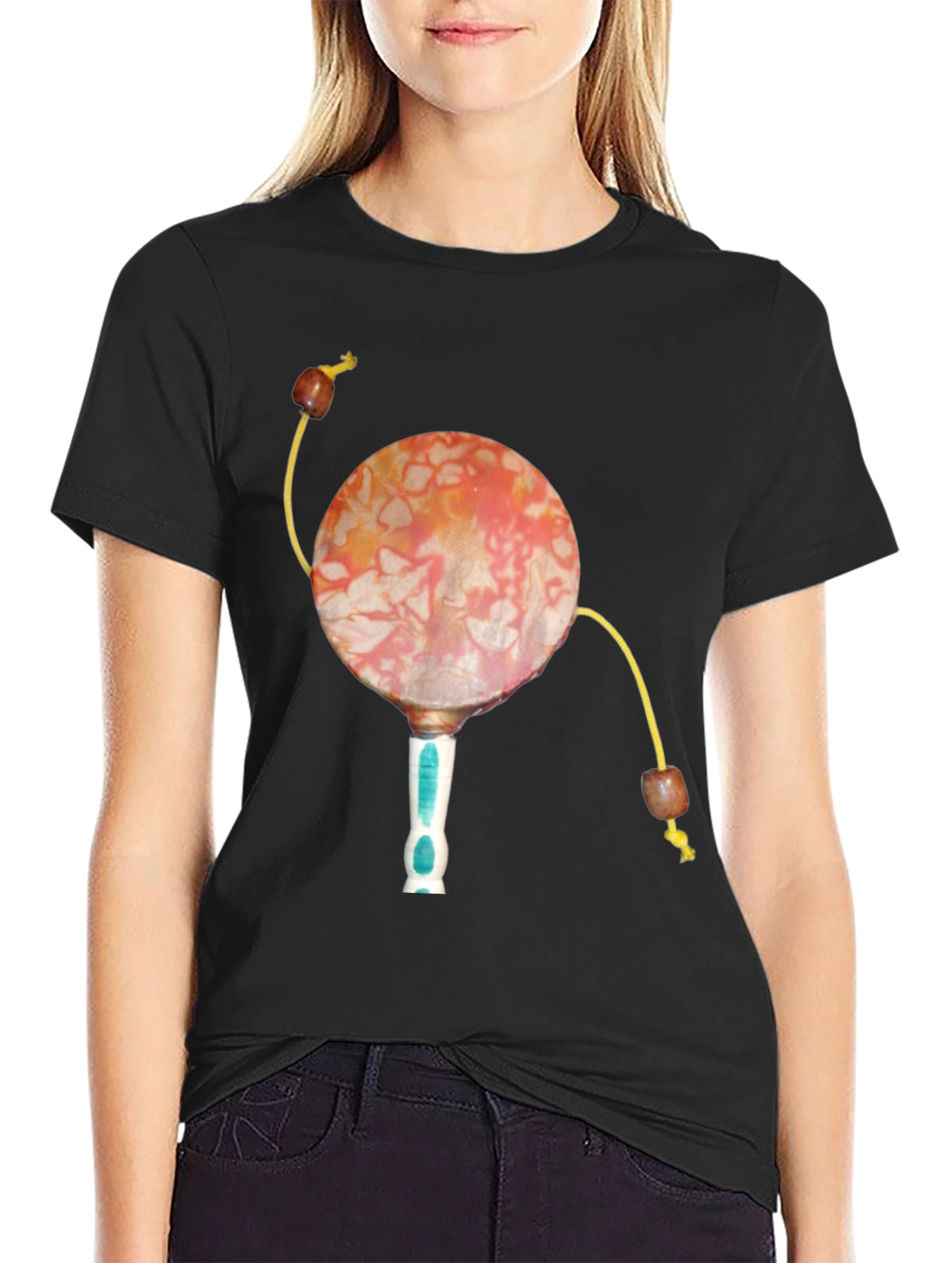 Novelty Drum Design T-Shirt