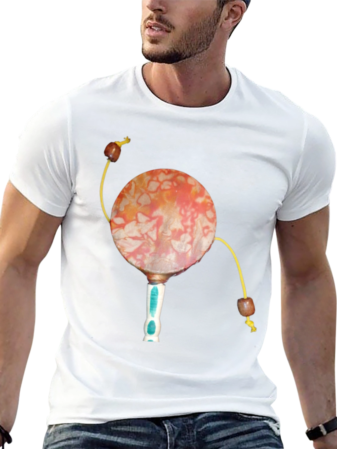 Novelty Drum Design T-Shirt