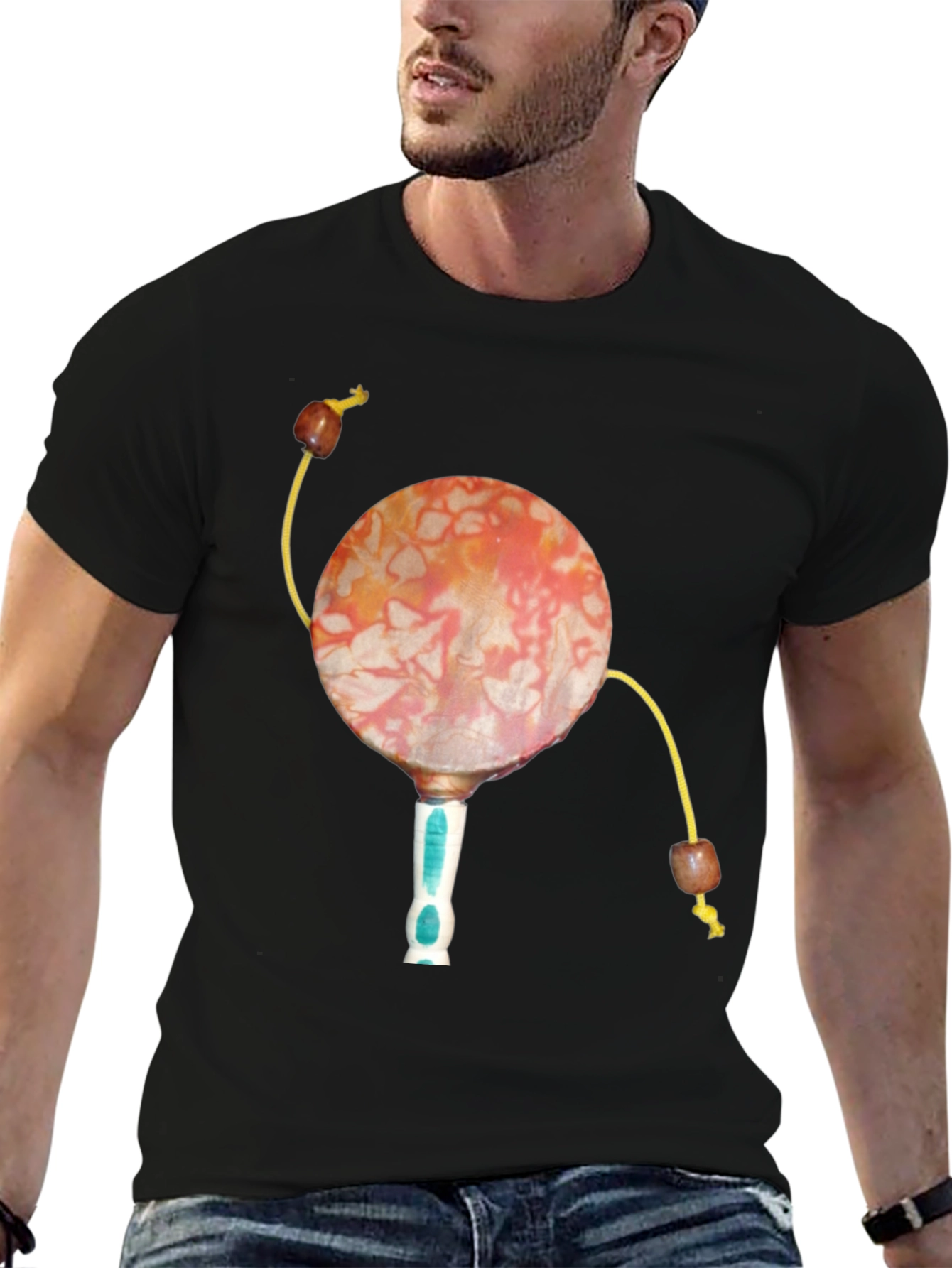 Novelty Drum Design T-Shirt
