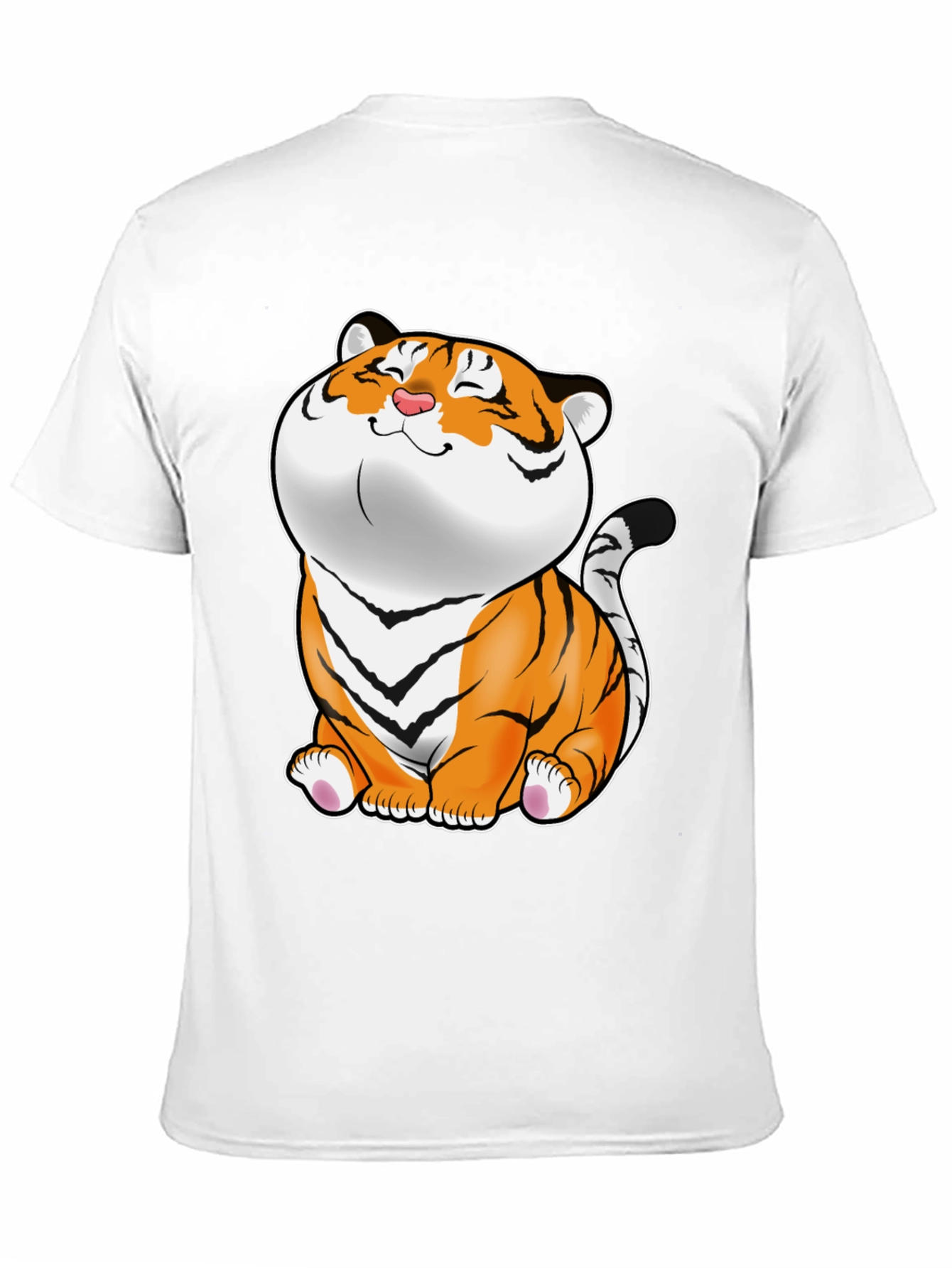 Cute Tiger Graphic Tee - Black Unisex T-Shirt