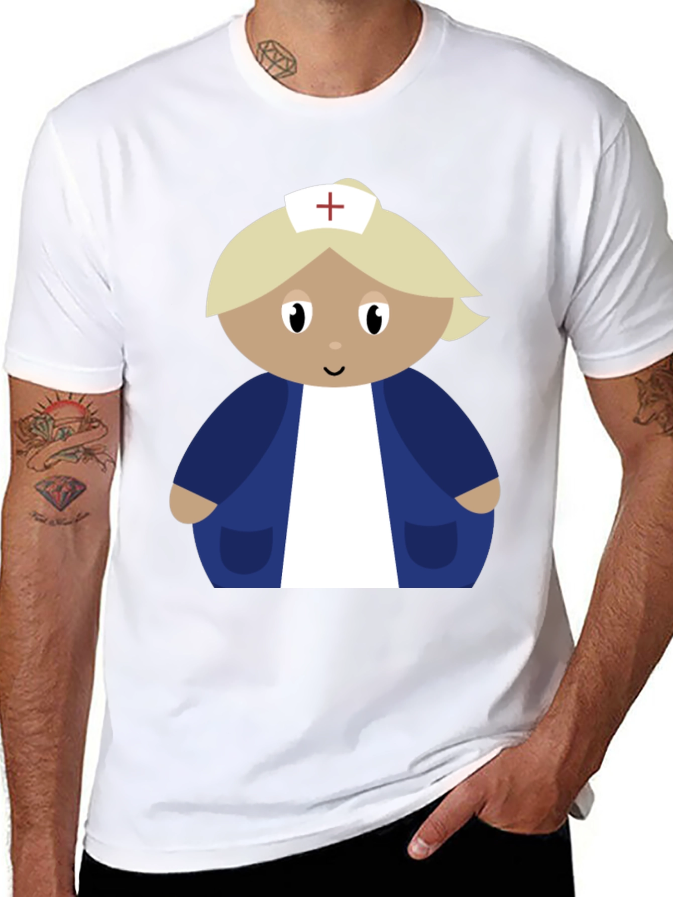 Cartoon Nurse T-Shirt - Fun Apparel