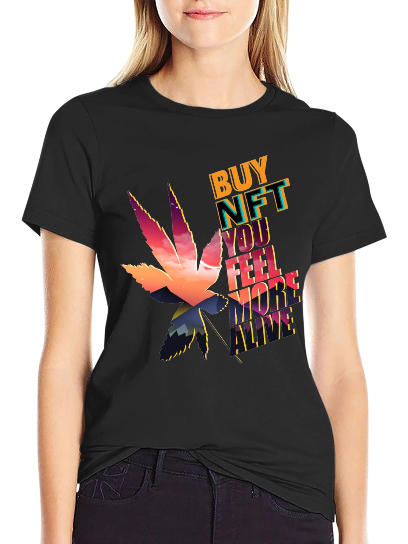 Buy NFT Feel More Alive Graphic T-Shirt