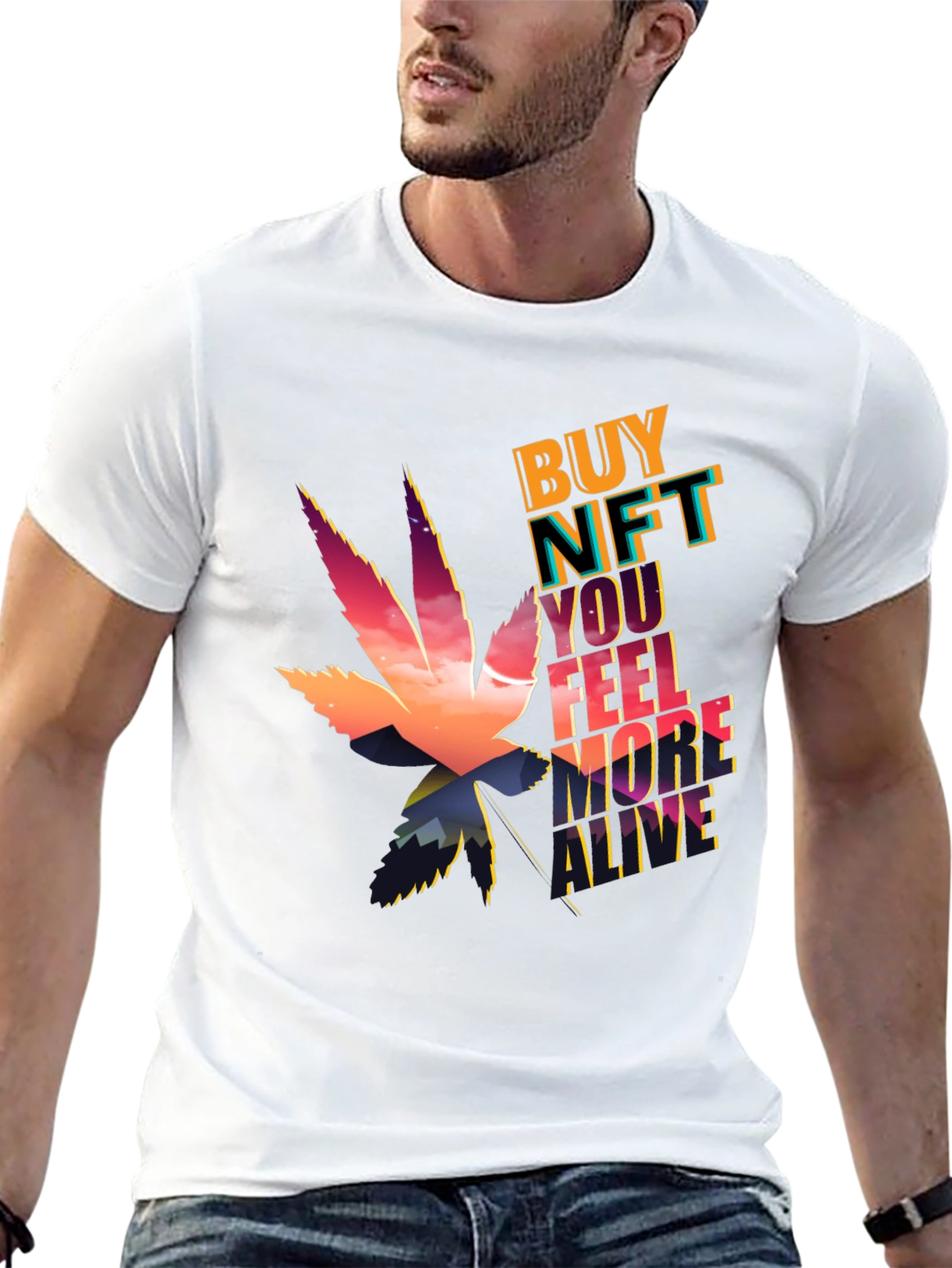 Buy NFT Feel More Alive Graphic T-Shirt