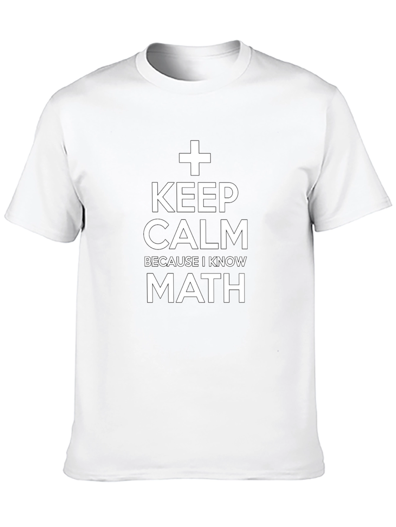 Keep Calm I Know Math Black T-Shirt