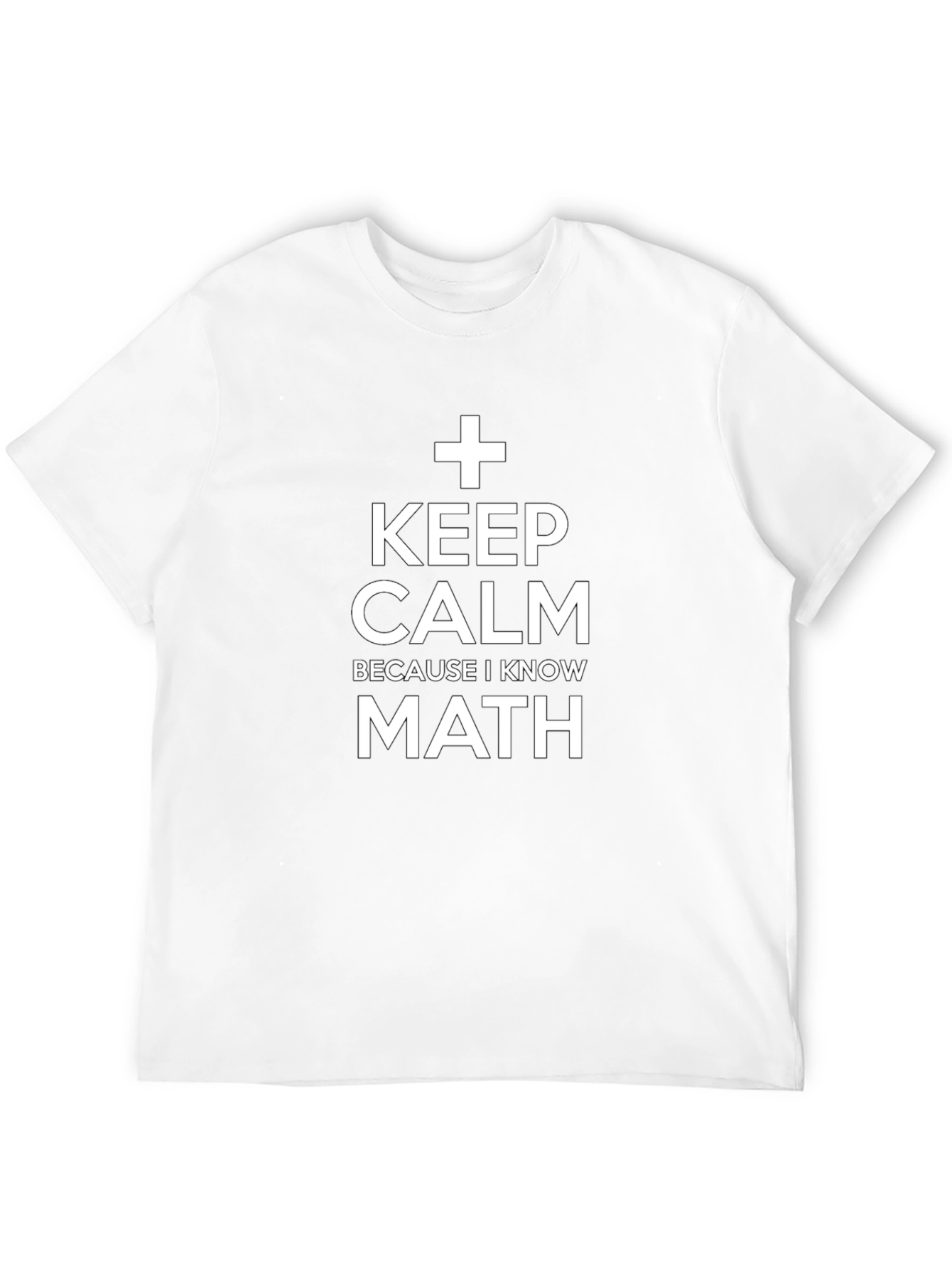 Keep Calm I Know Math Black T-Shirt