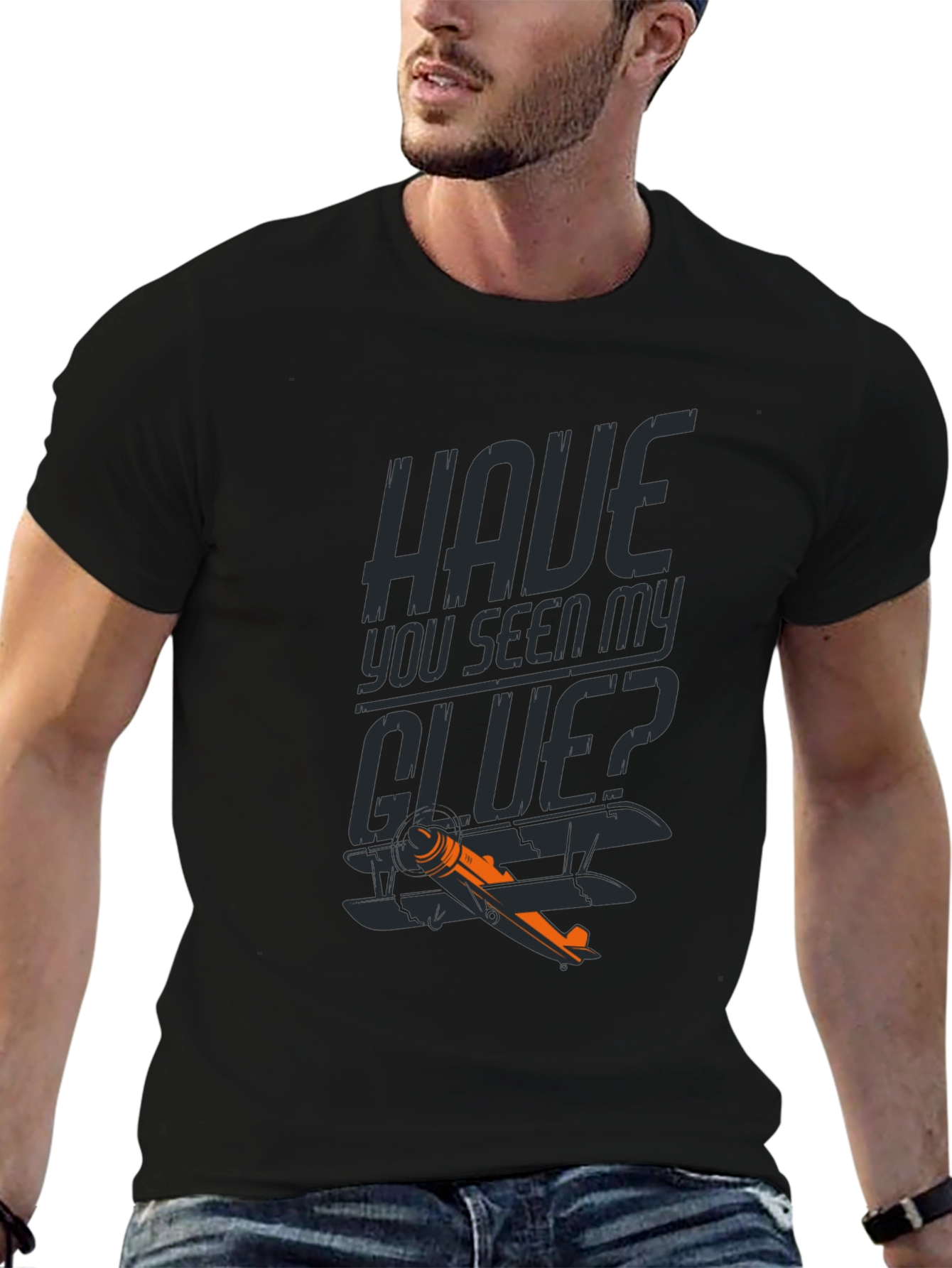 Have You Seen My GLUE? Funny Airplane T-Shirt
