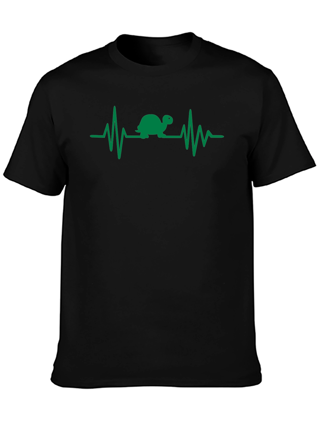 Turtle Heartbeat T-Shirt - Black