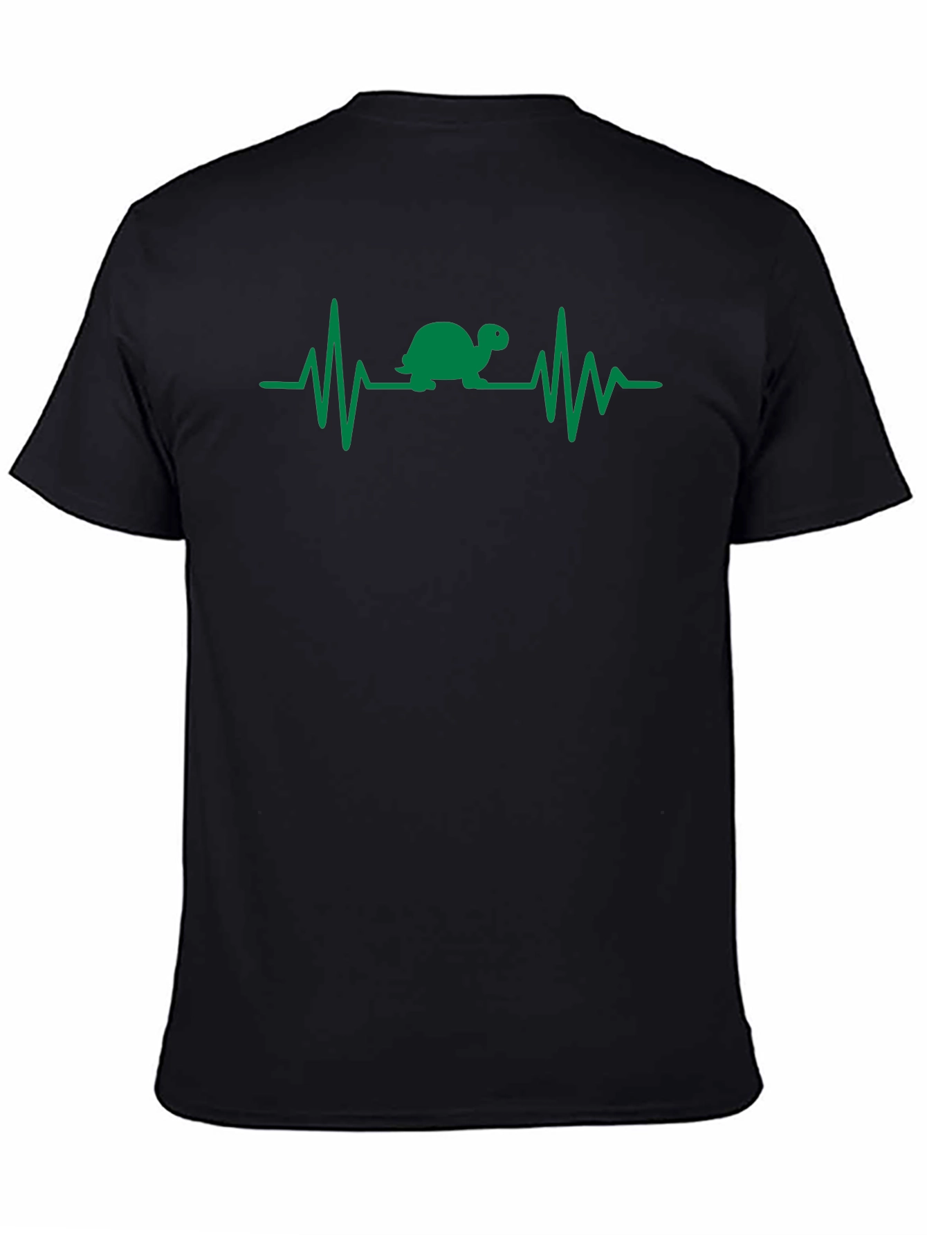 Turtle Heartbeat T-Shirt - Black