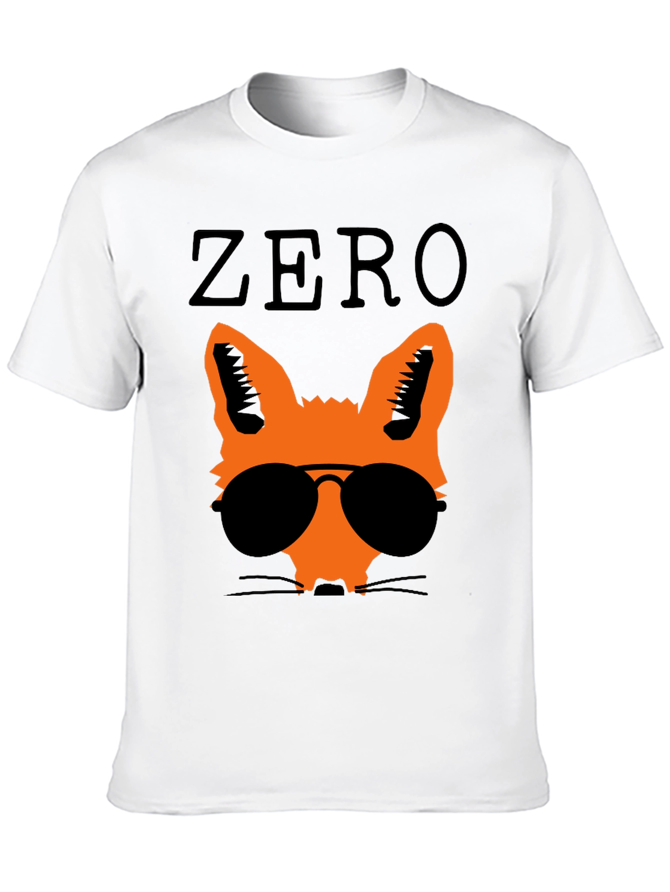Cool Fox Graphic Tee - Black
