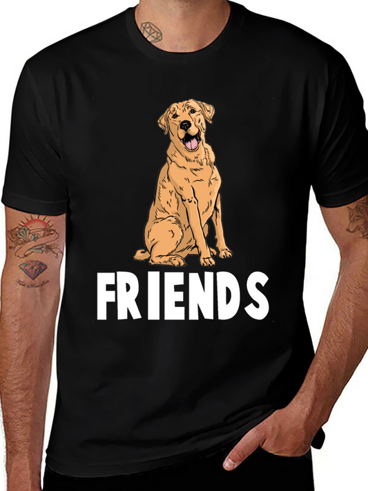 Dog Lover T-Shirt: Labrador Friends Graphic Tee