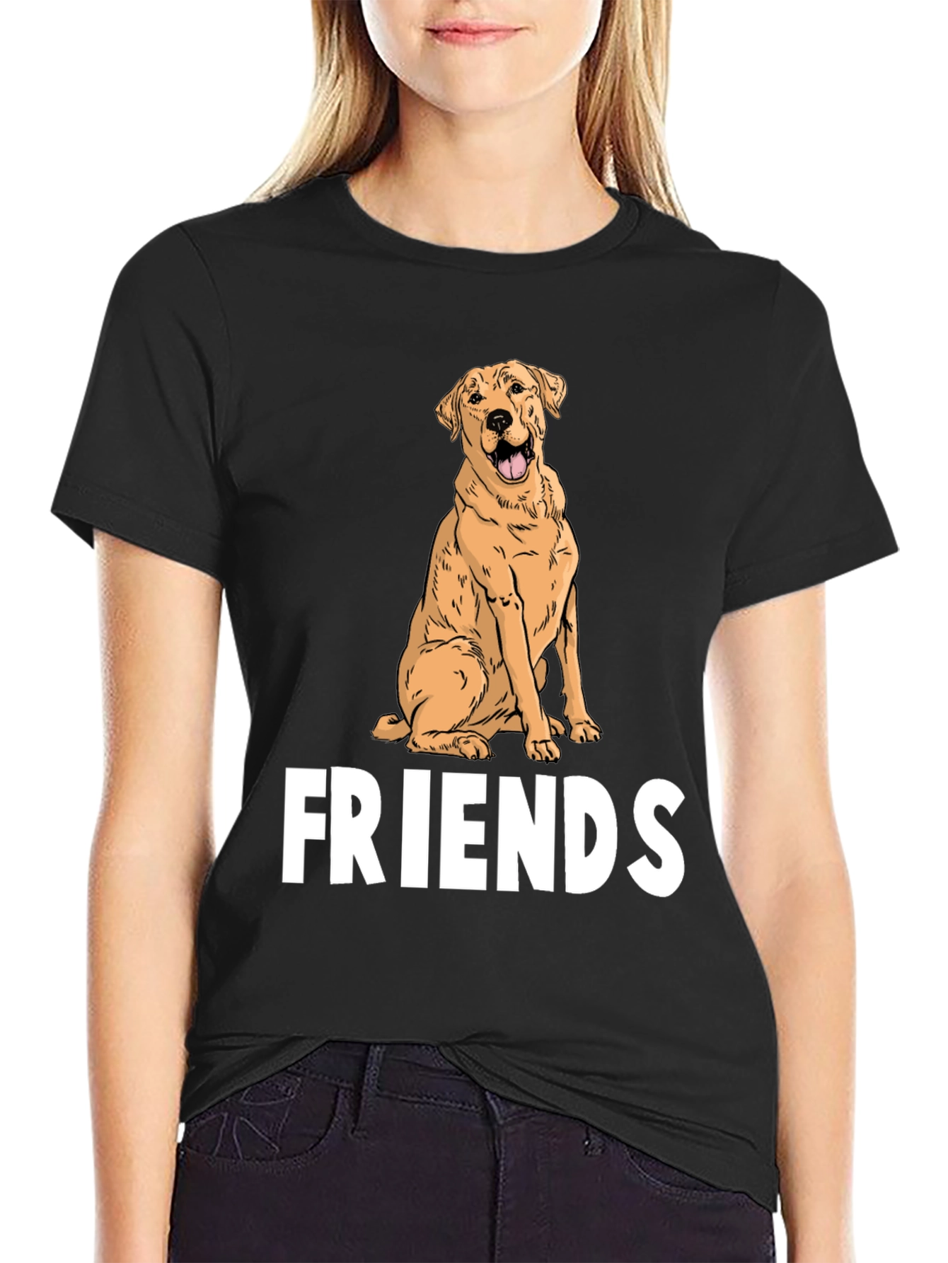 Dog Lover T-Shirt: Labrador Friends Graphic Tee