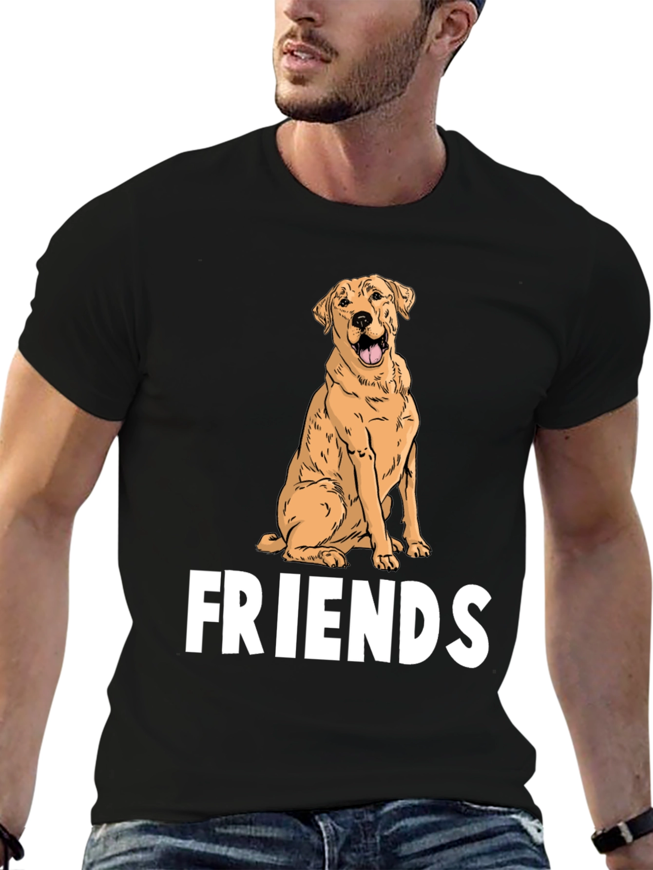 Dog Lover T-Shirt: Labrador Friends Graphic Tee