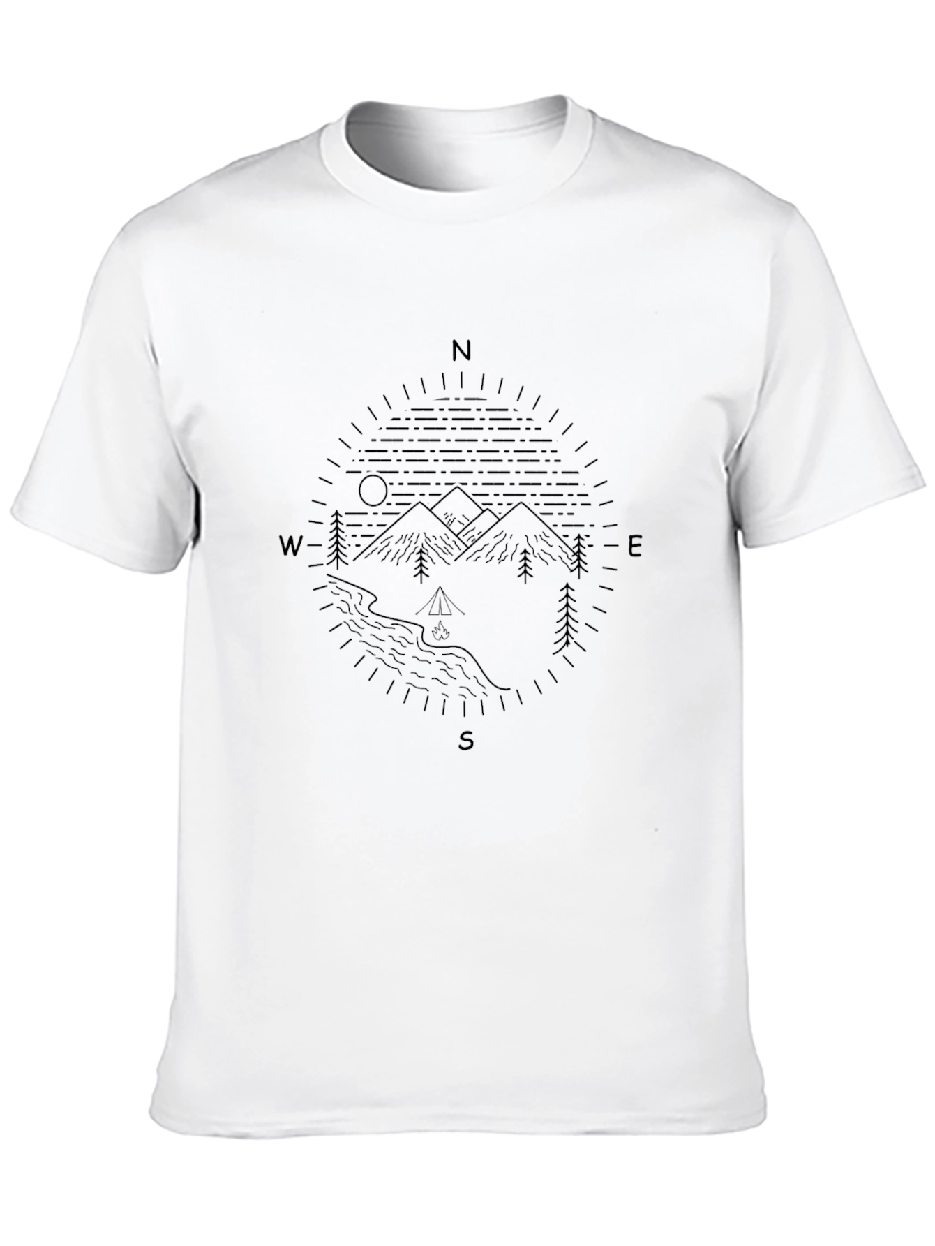 Nature Compass Graphic Tee - Adventure Awaits