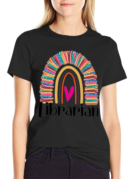 Librarian Rainbow Book T-Shirt