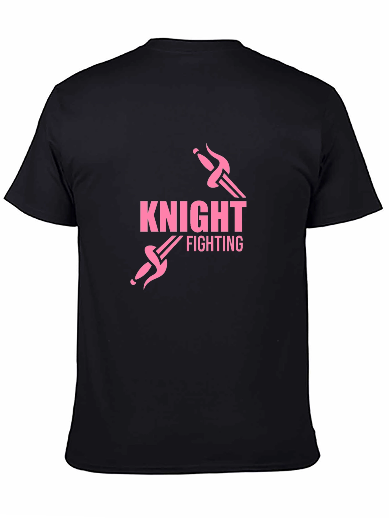 Knight Fighting Graphic Tee - Black