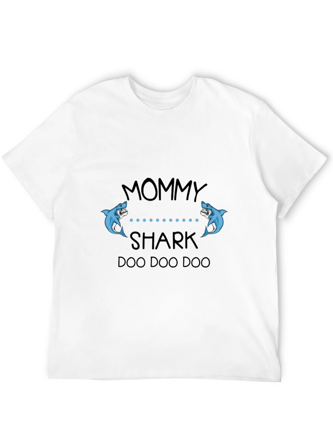 Mommy Shark Black Graphic T-Shirt
