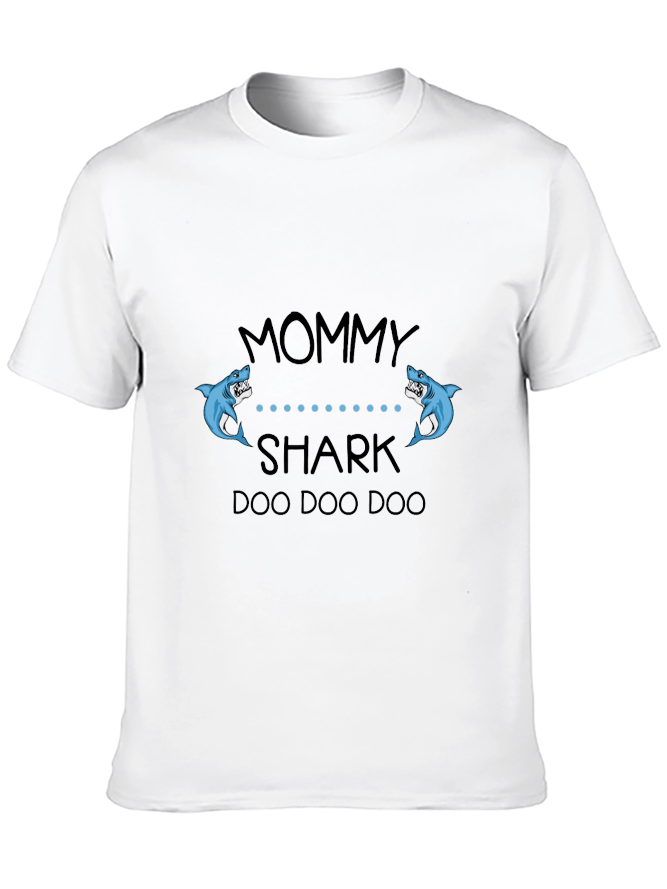 Mommy Shark Black Graphic T-Shirt