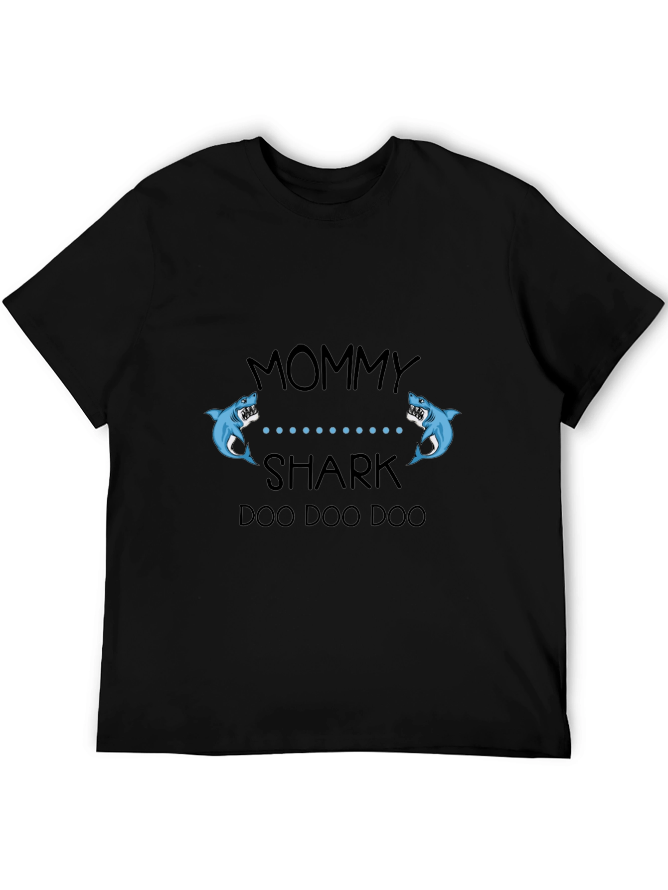 Mommy Shark Black Graphic T-Shirt