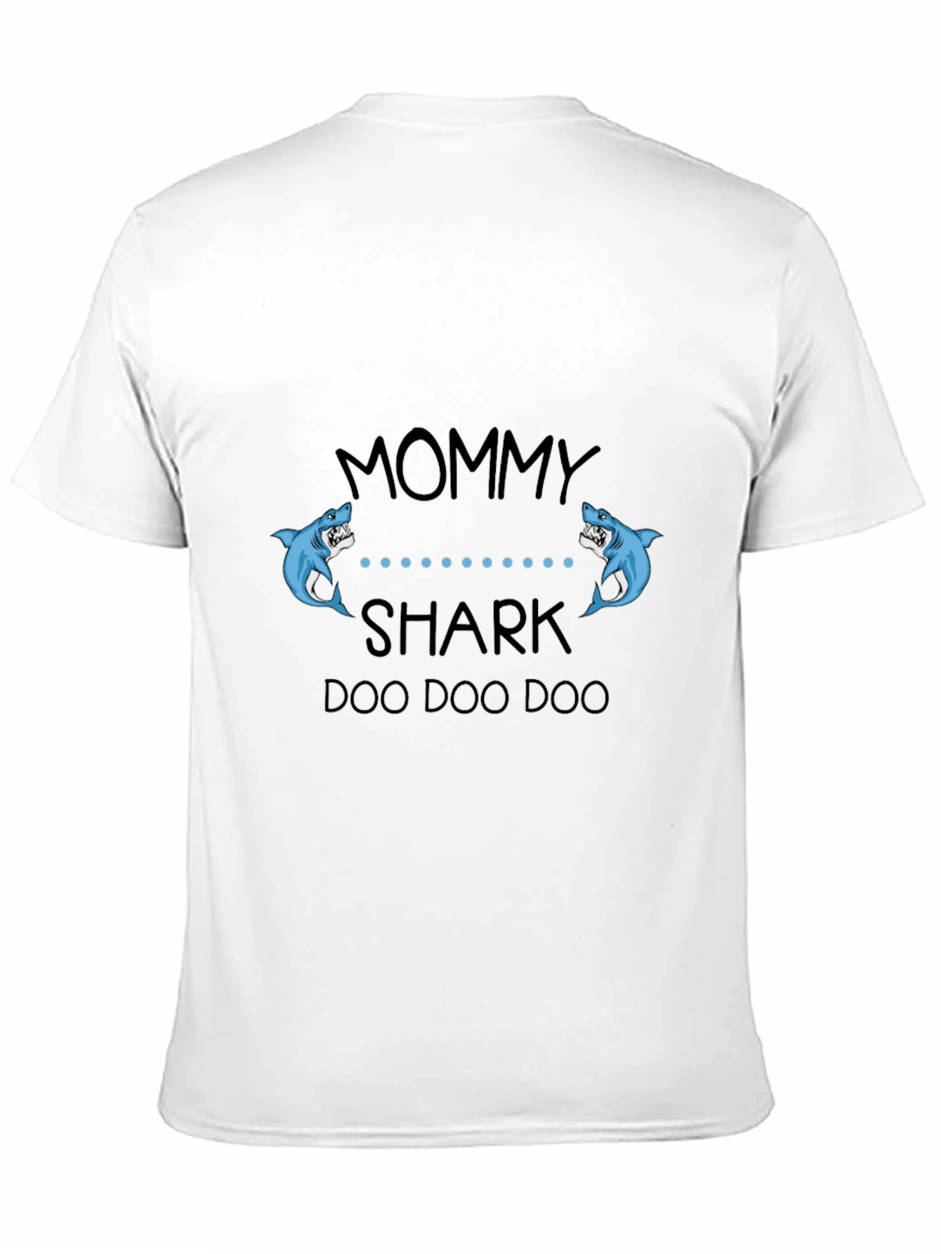 Mommy Shark Black Graphic T-Shirt