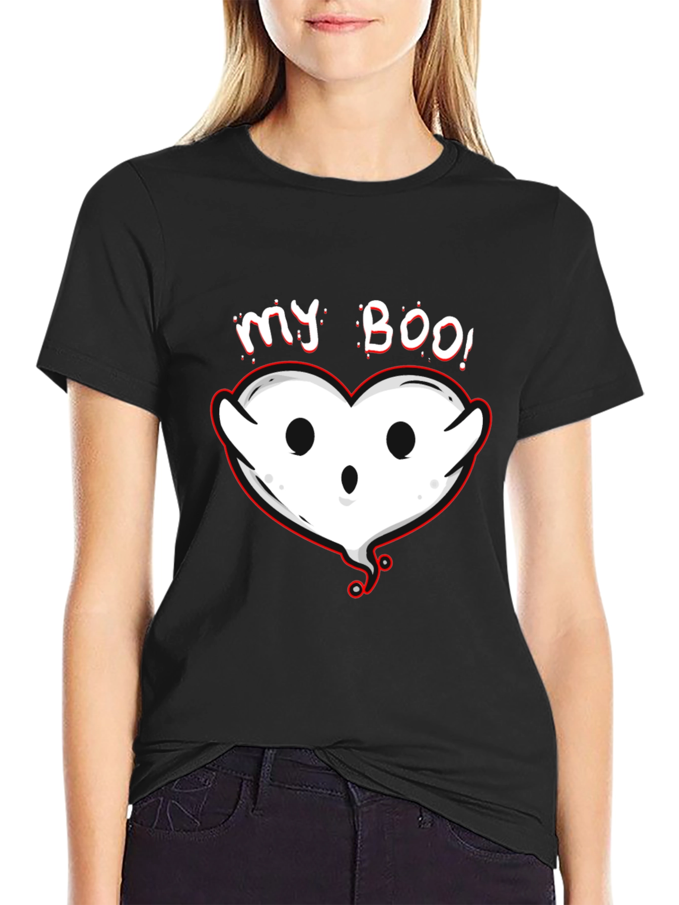 My Boo! Heart Ghost Halloween T-Shirt