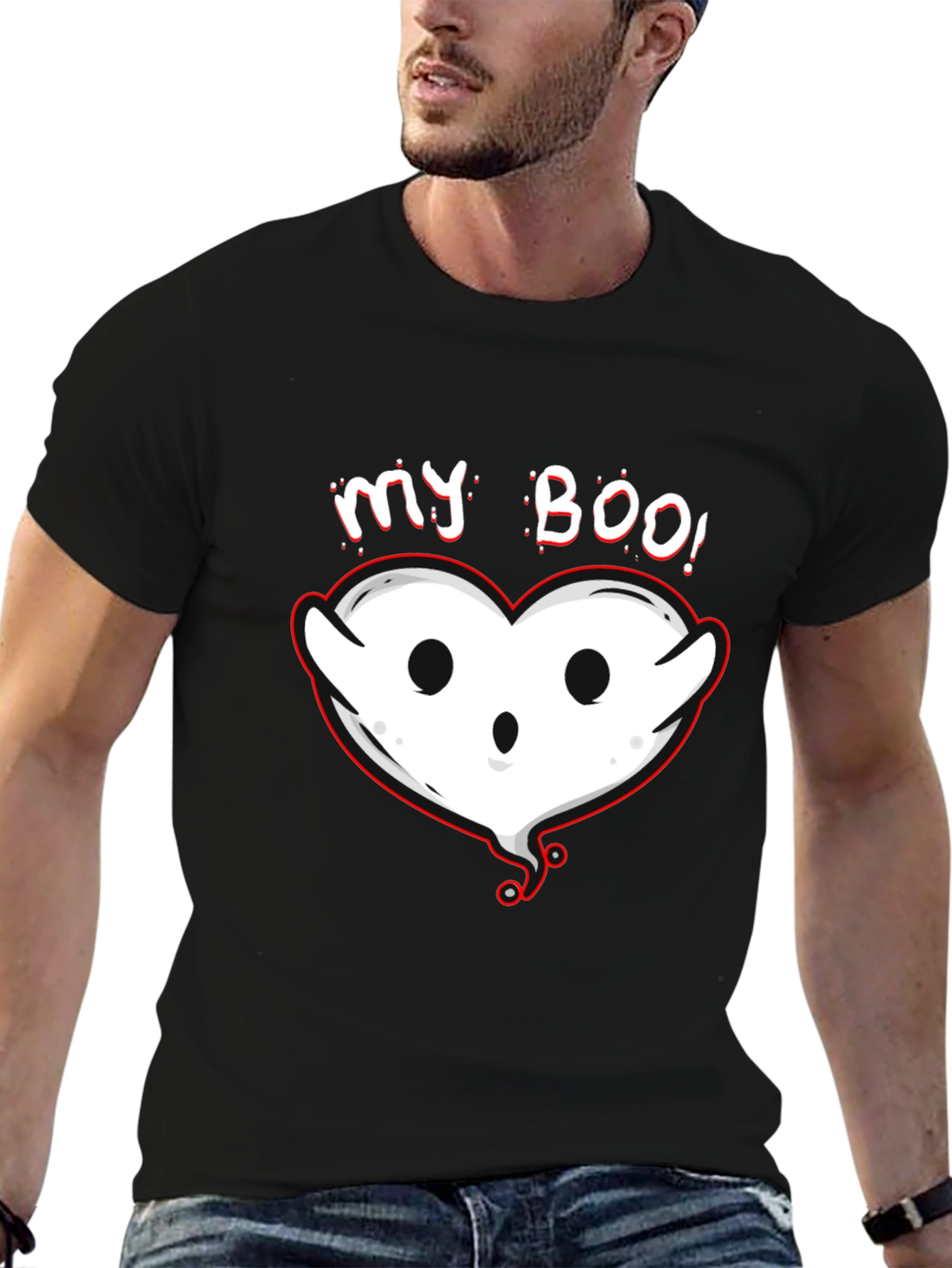 My Boo! Heart Ghost Halloween T-Shirt