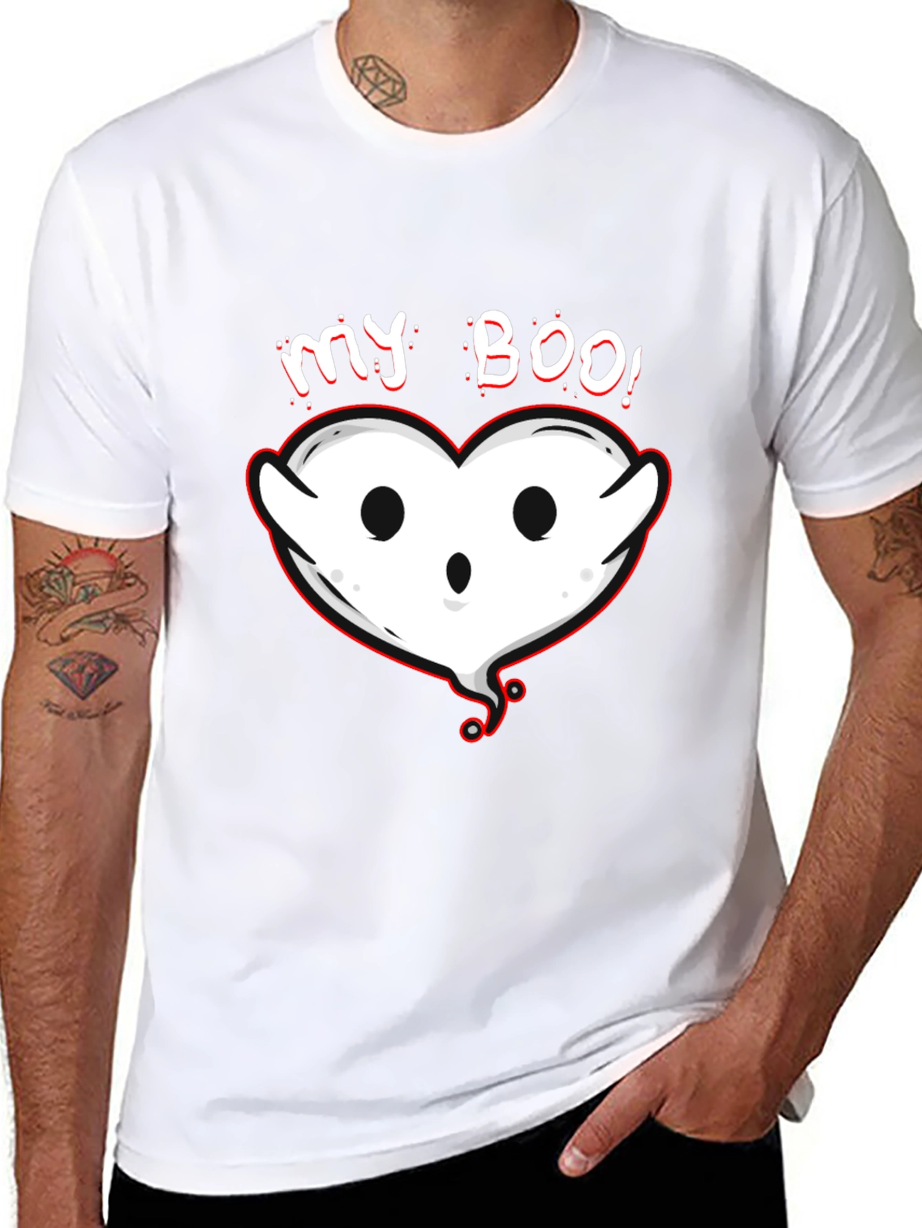 My Boo! Heart Ghost Halloween T-Shirt