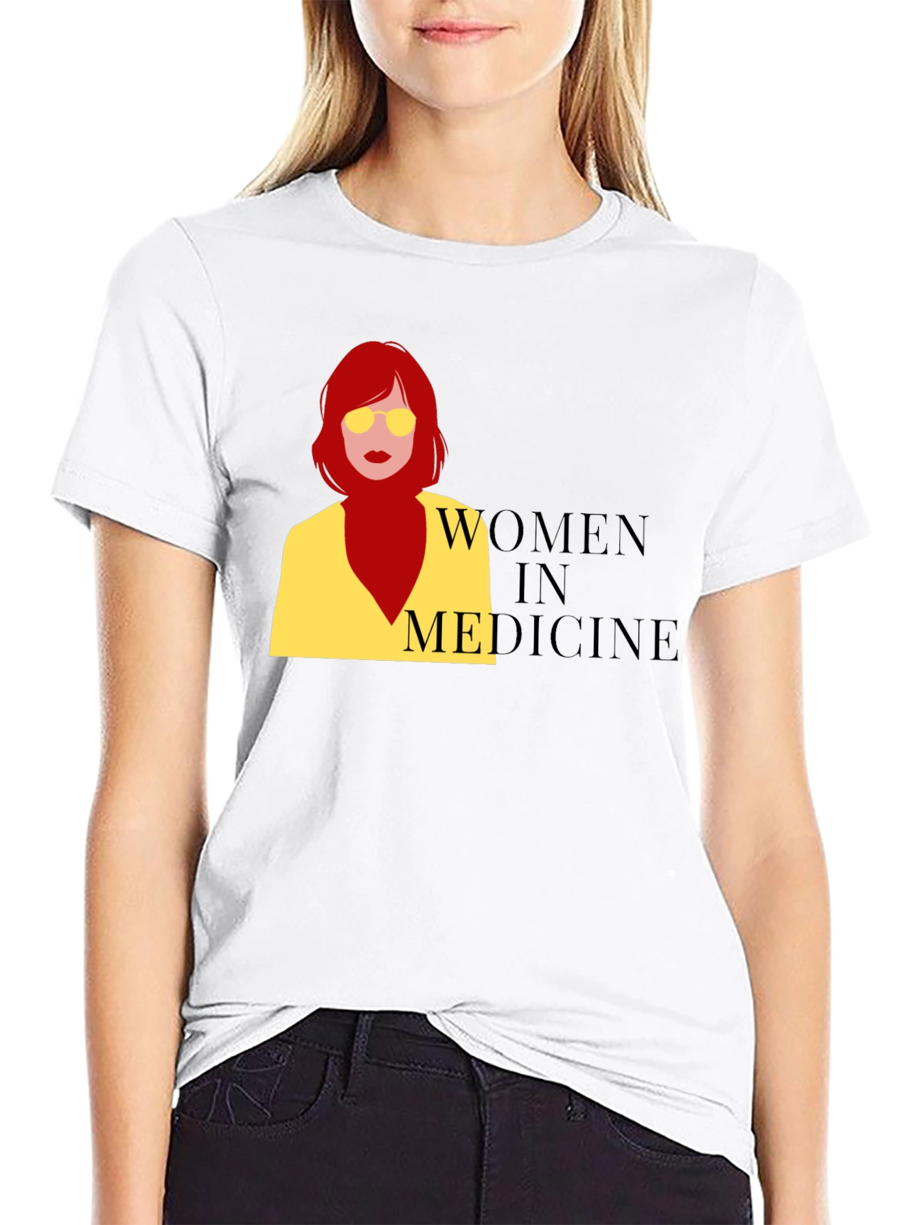 Women in Medicine Graphic Tee - Black