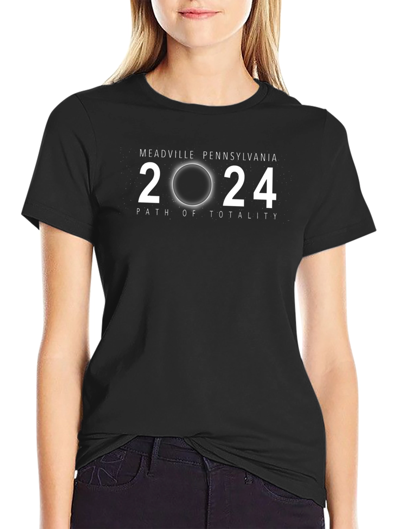 Meadville Pennsylvania 2024 Eclipse T-Shirt