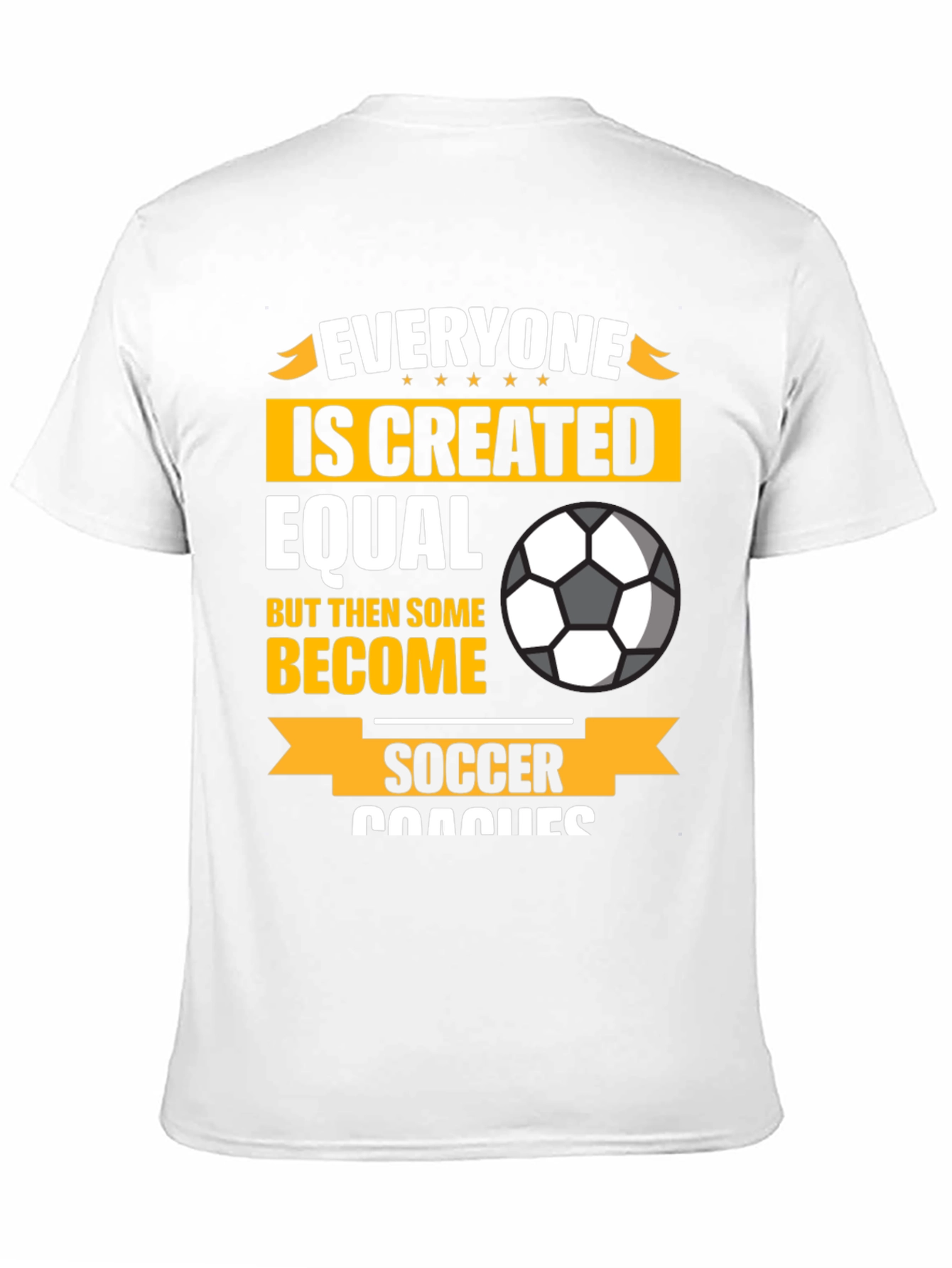 Soccer Coach Graphic T-Shirt - Everyone is Created Equal