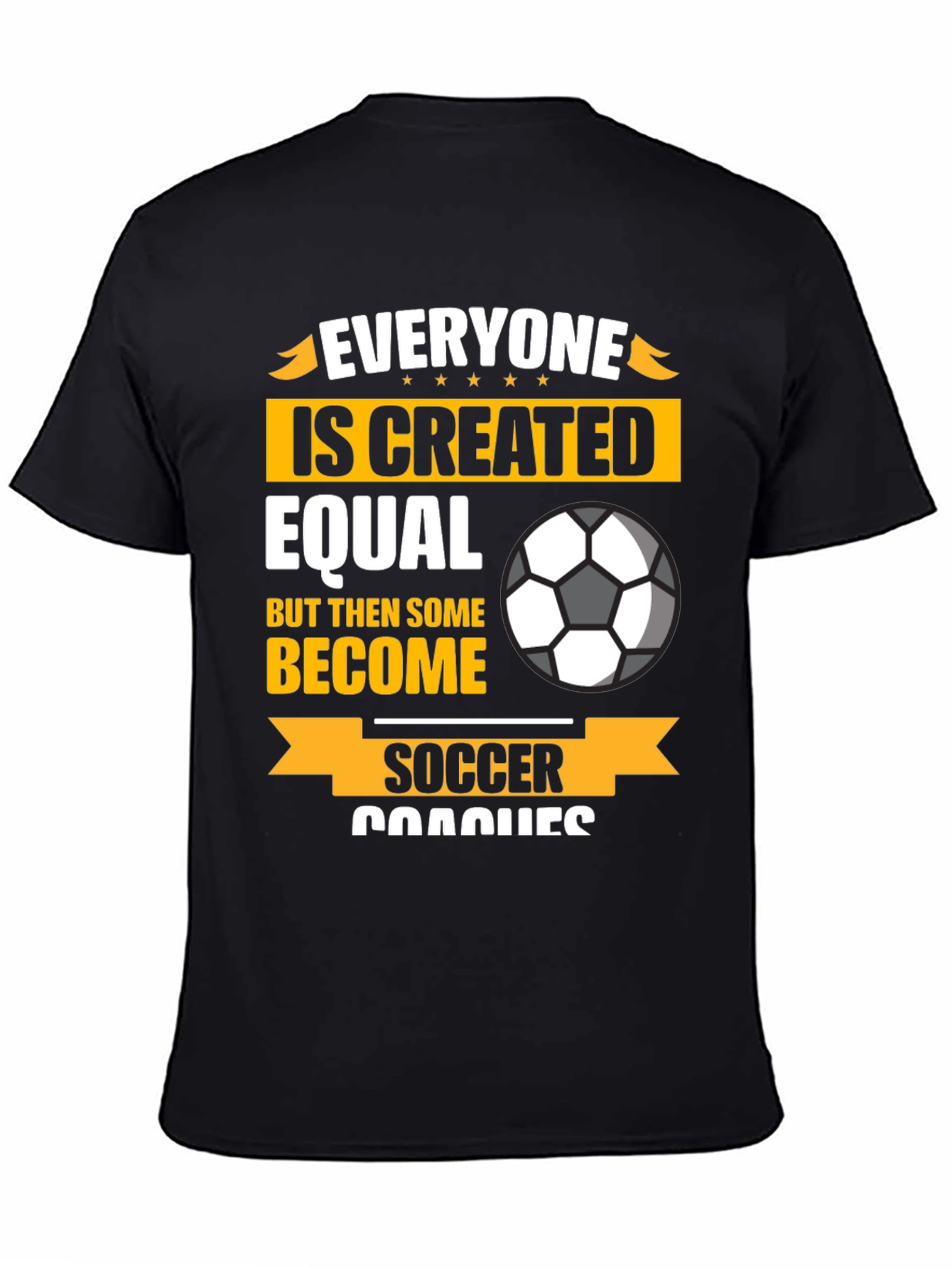 Soccer Coach Graphic T-Shirt - Everyone is Created Equal
