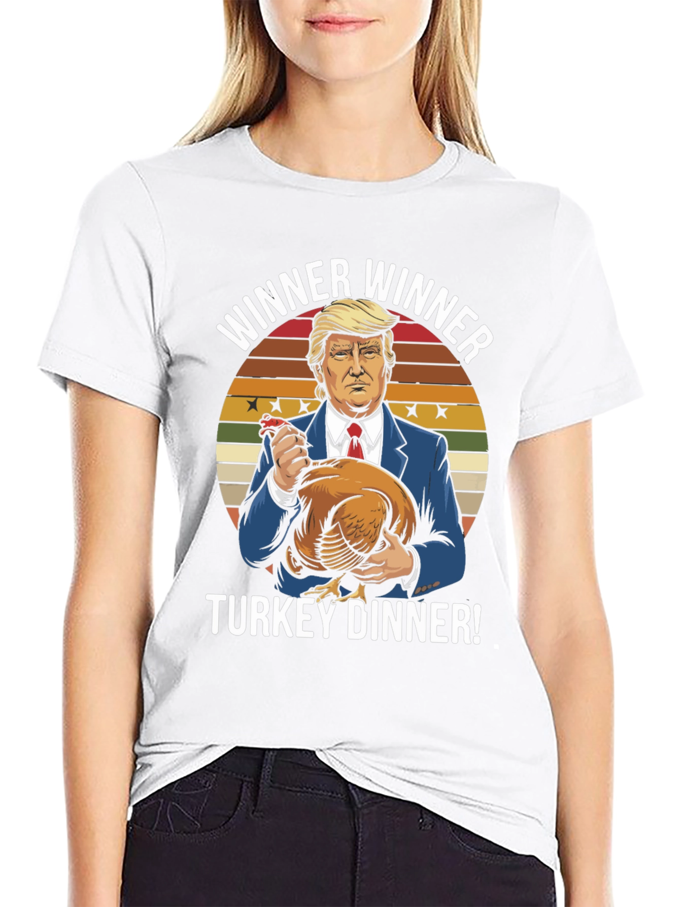 Trump Winner Winner Turkey Dinner Graphic T-Shirt