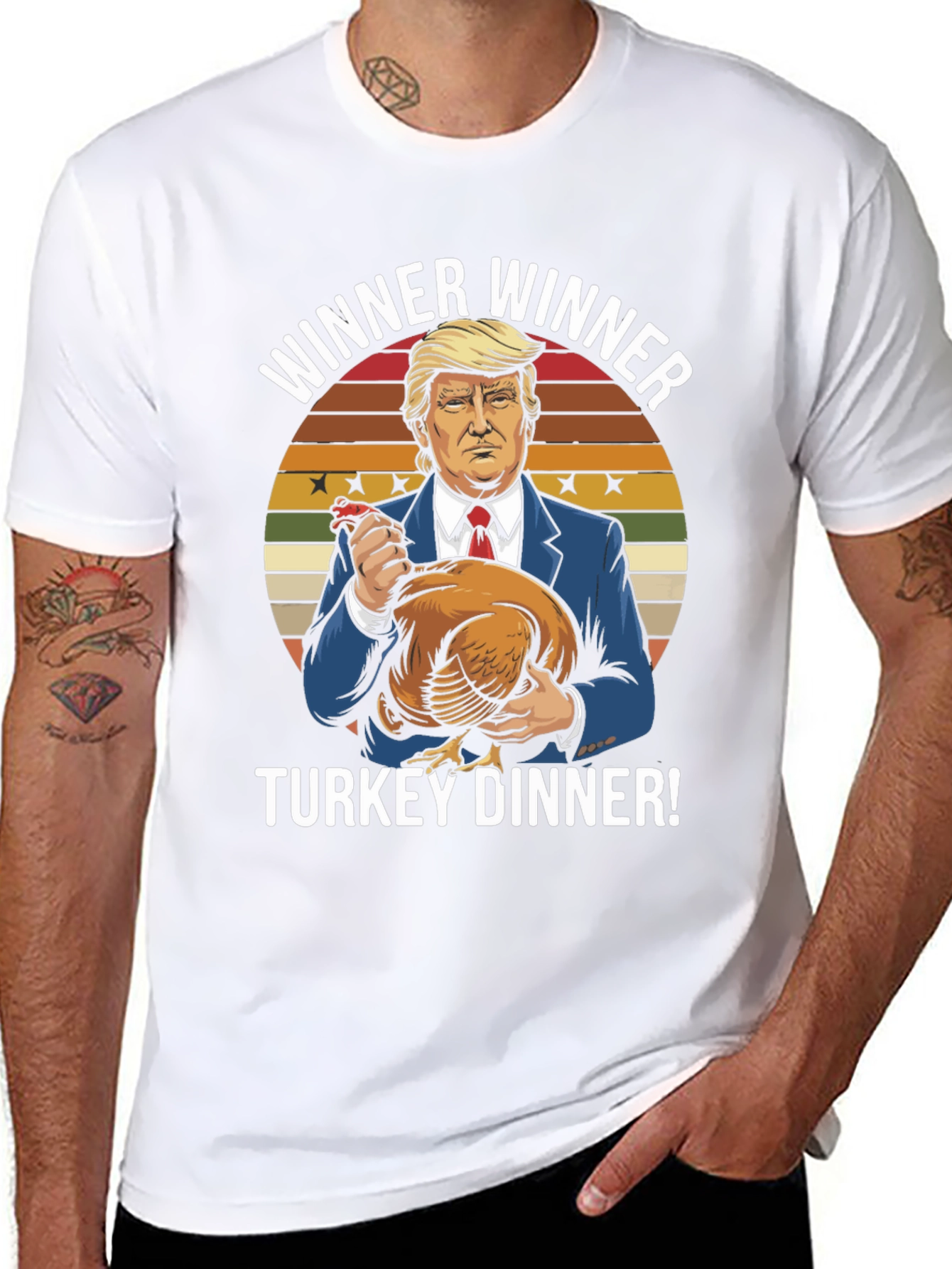 Trump Winner Winner Turkey Dinner Graphic T-Shirt