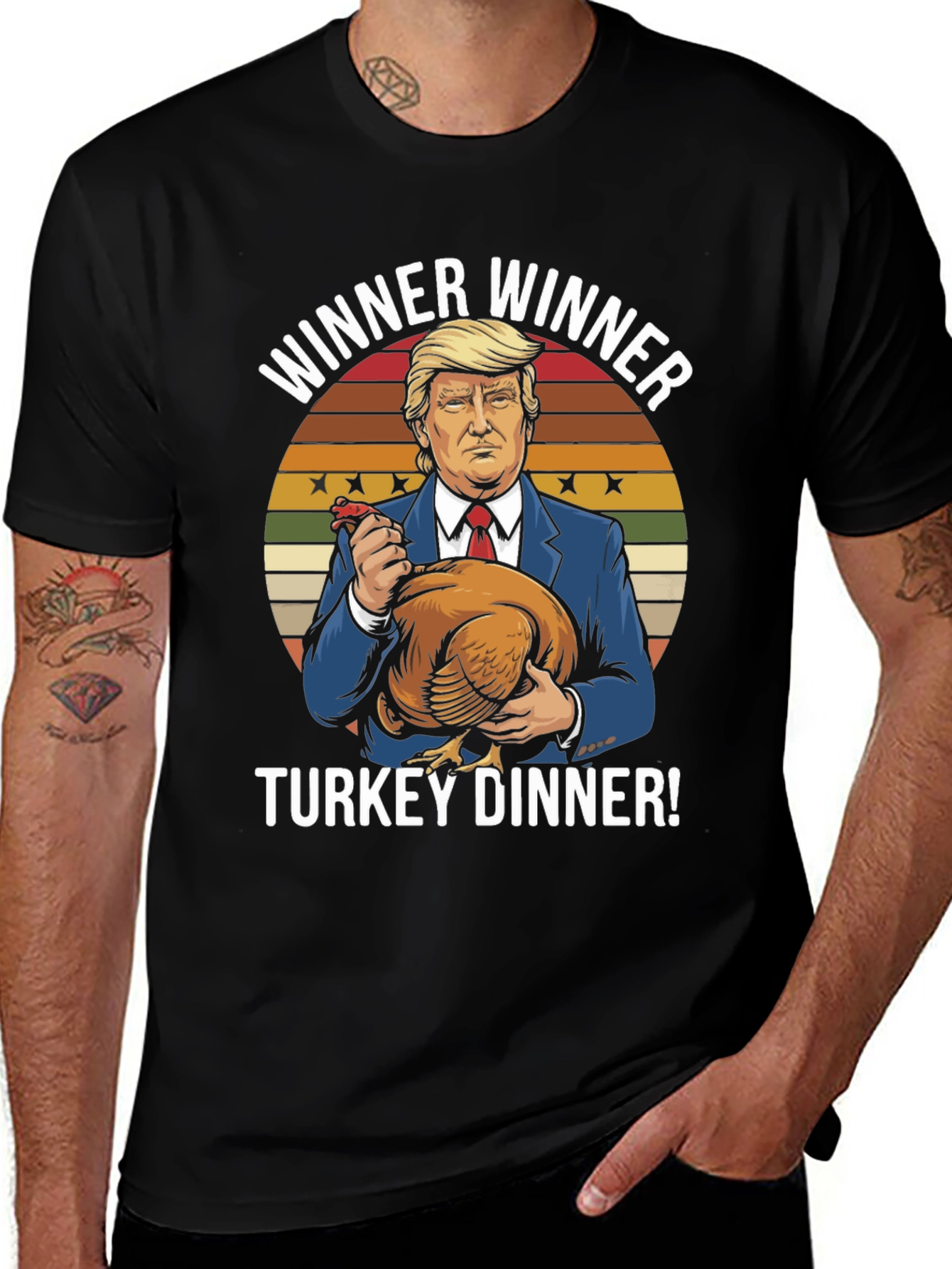 Trump Winner Winner Turkey Dinner Graphic T-Shirt