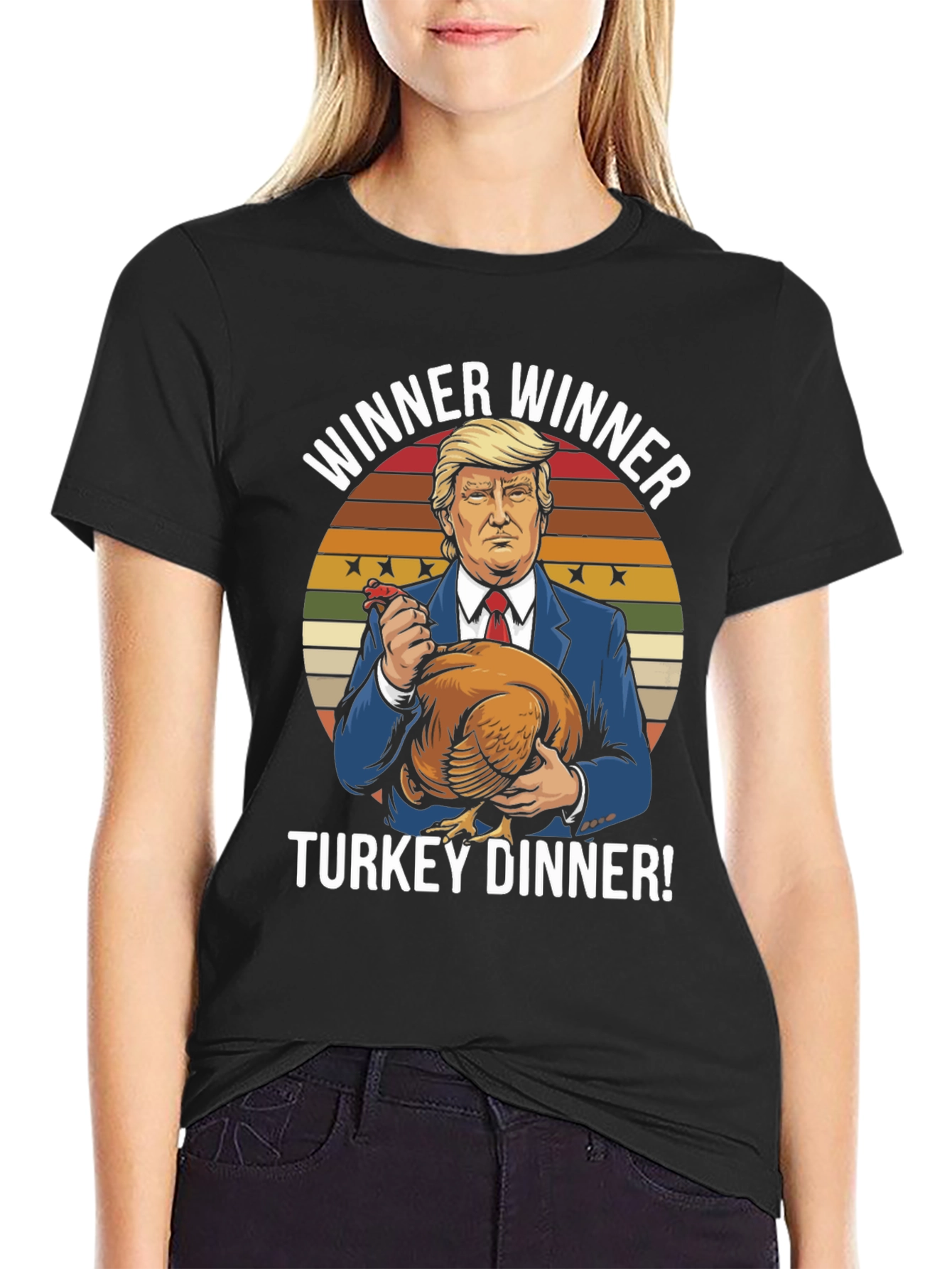 Trump Winner Winner Turkey Dinner Graphic T-Shirt