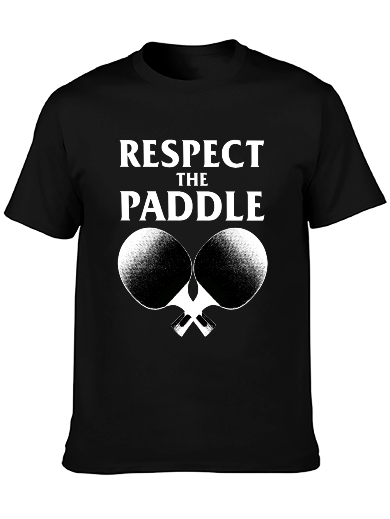 Respect The Paddle T-Shirt Ping Pong Graphic Tee