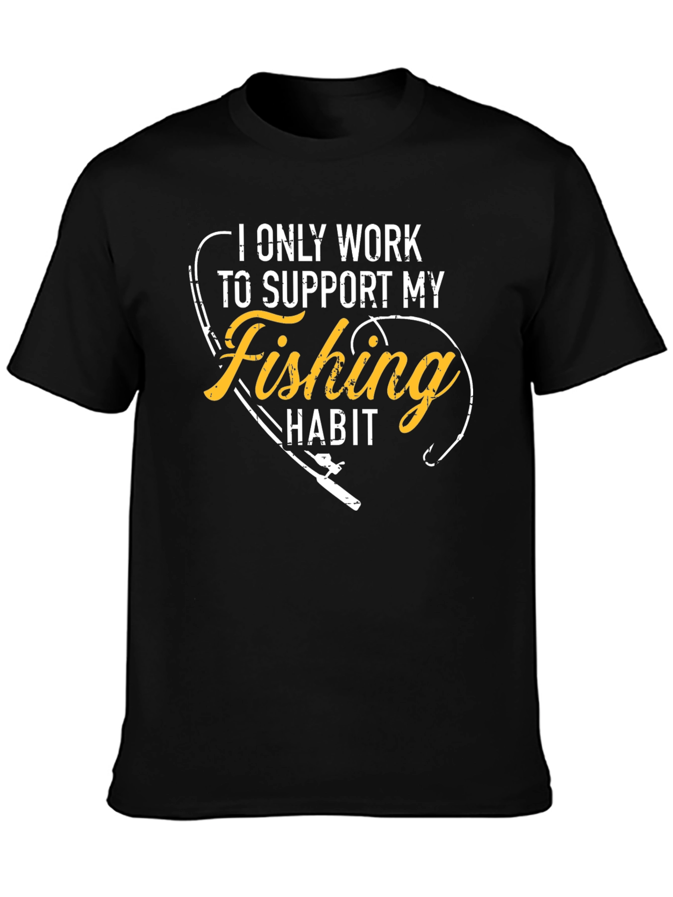 Fishing Habit Graphic Tee - Support My Hobby