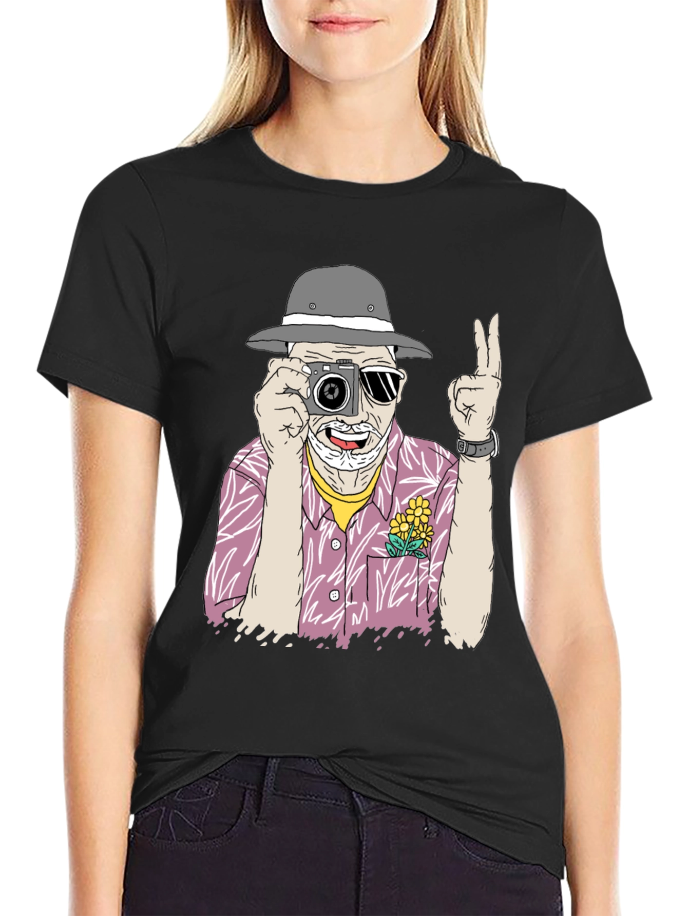 Retro Photographer Graphic T-Shirt