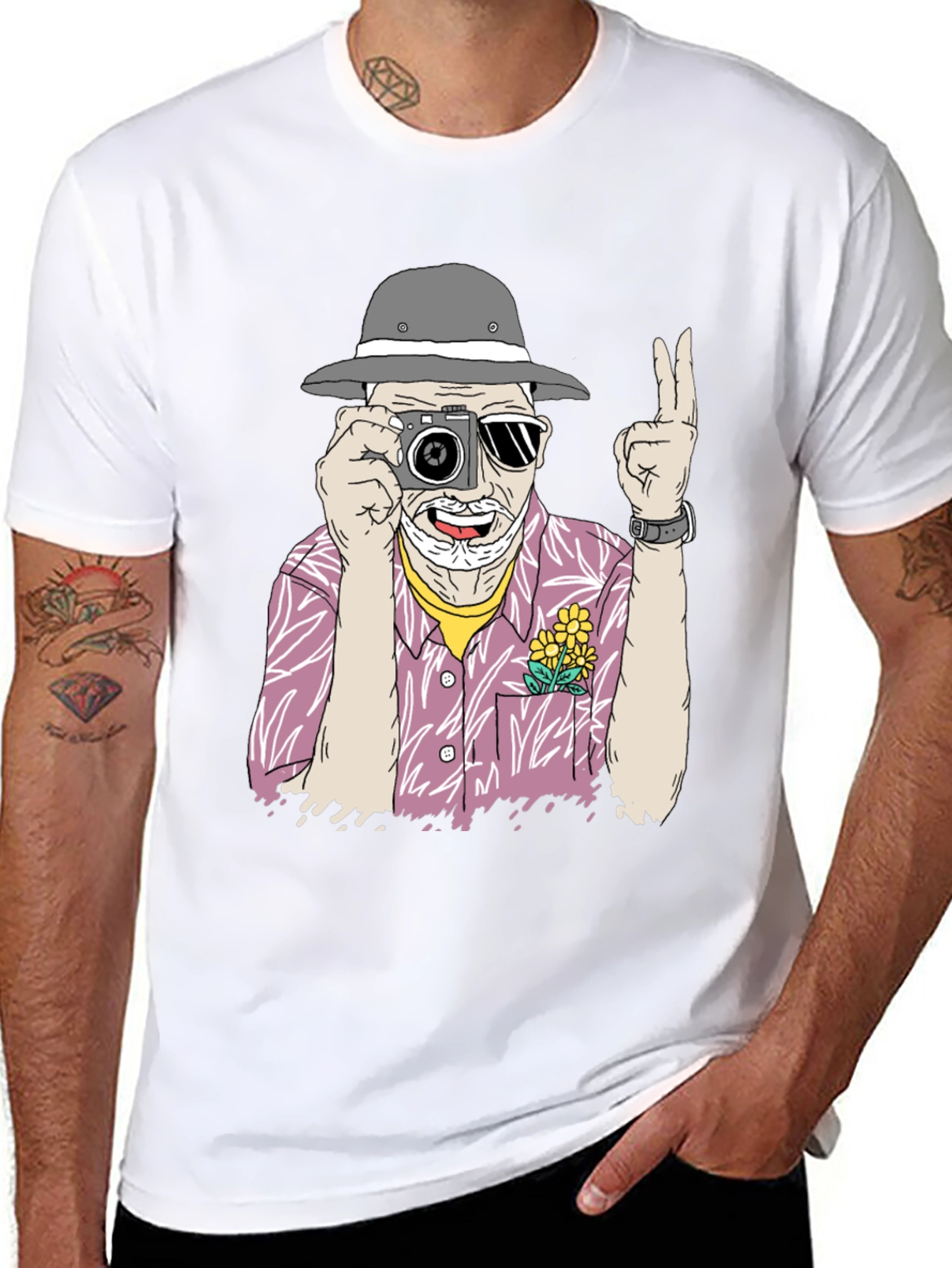 Retro Photographer Graphic T-Shirt