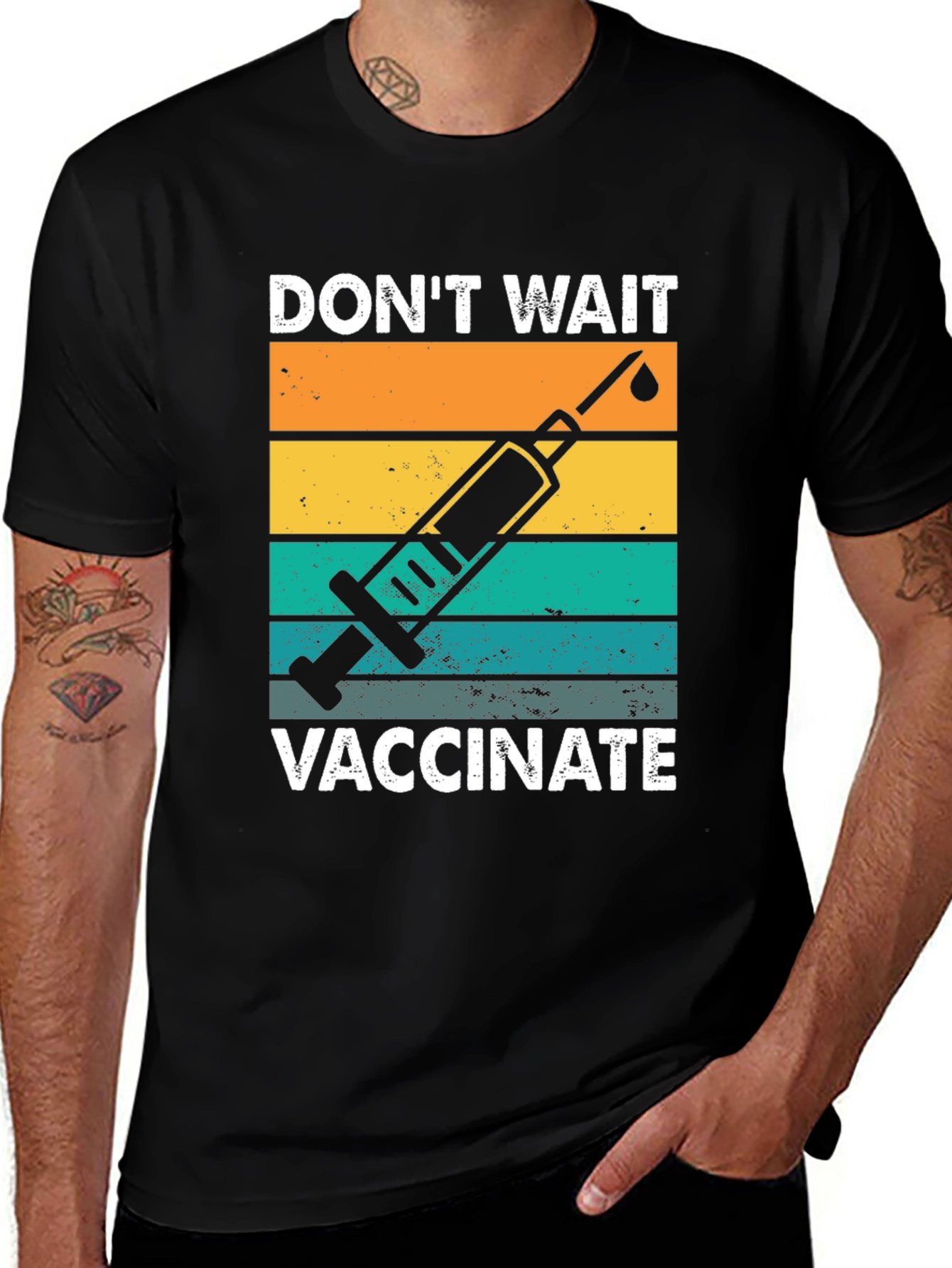 Vaccinate T-Shirt - Retro Design
